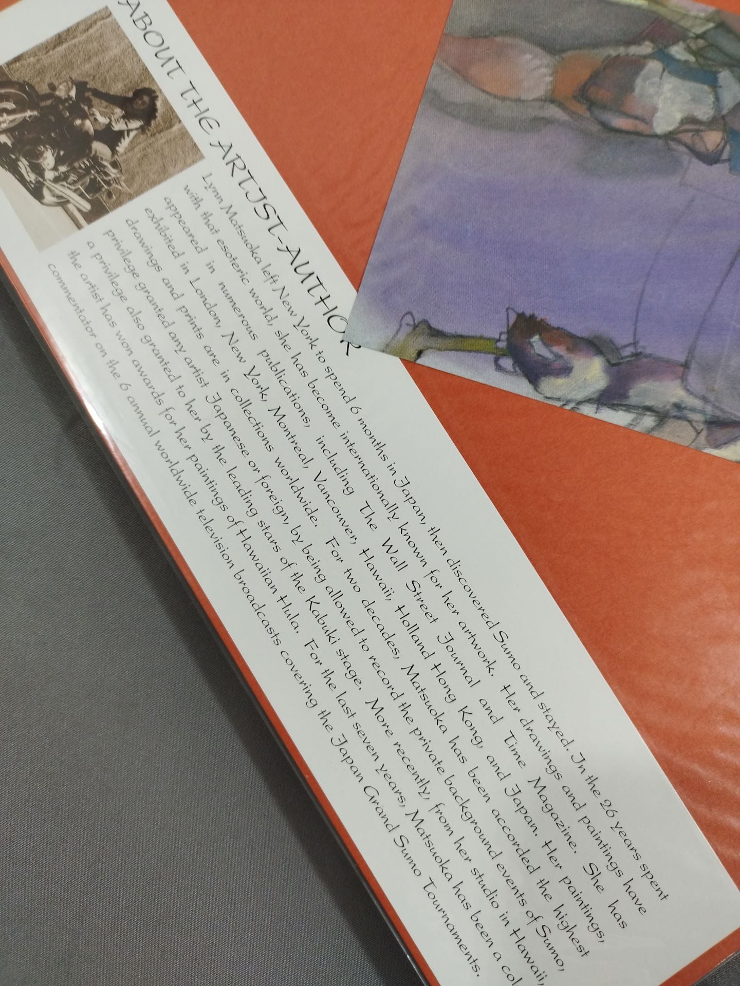 Rin Matsuoka hand signed autograph "Musoyama» Lithograph