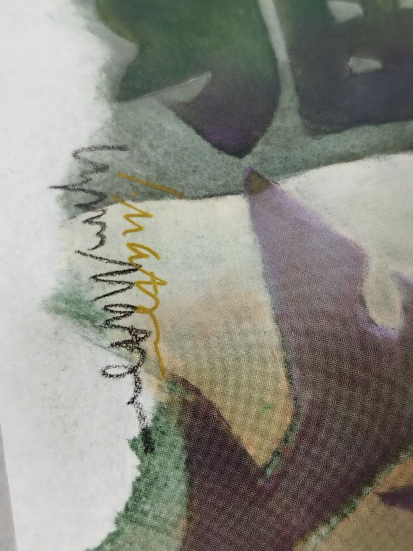 Rin Matsuoka hand signed autograph "Masayama" lithograph