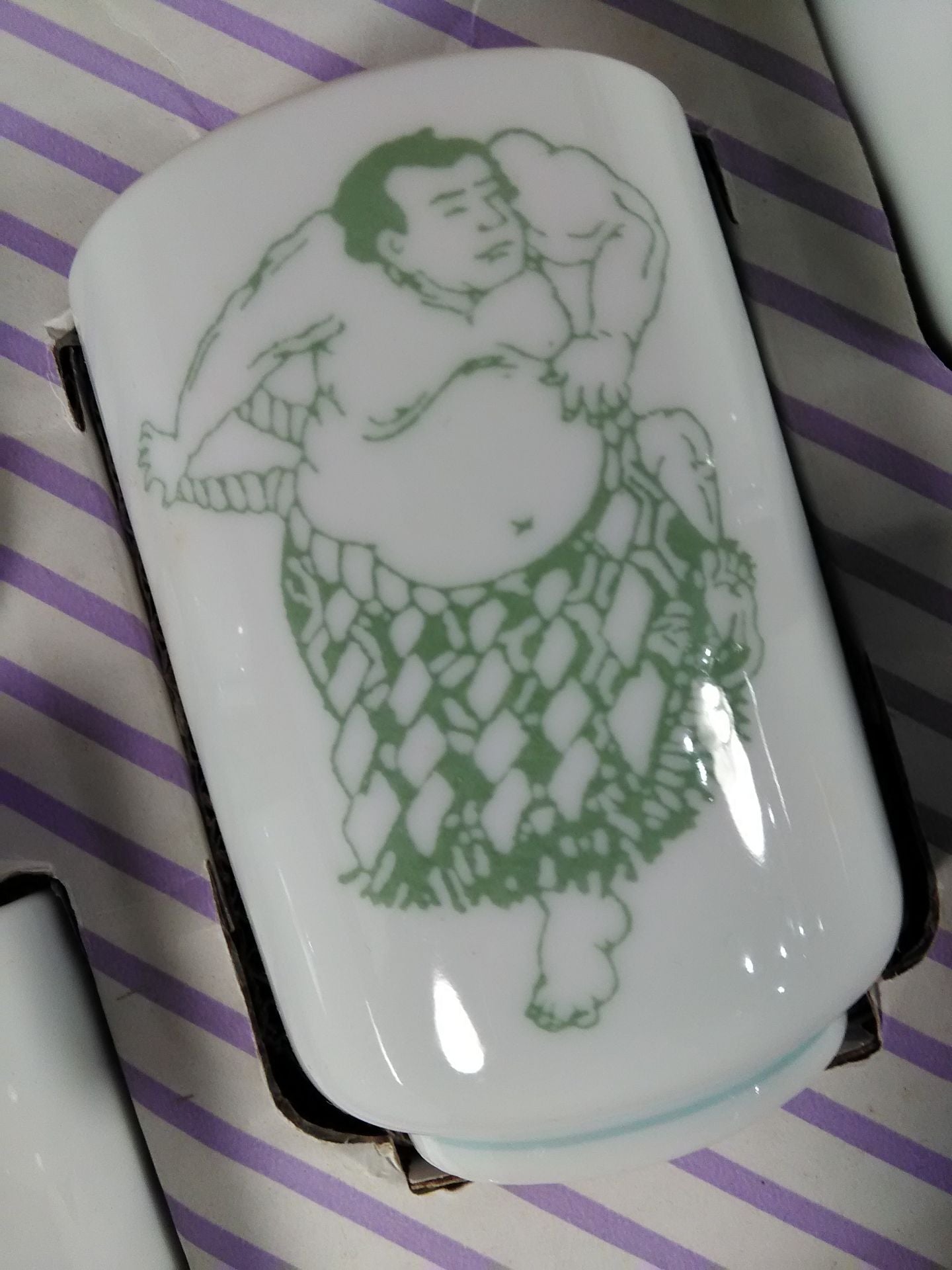 Sumo Teacup 5 Guest Set Chiyo Taikai Asashoryu Kaiko Tochito Takamimori
