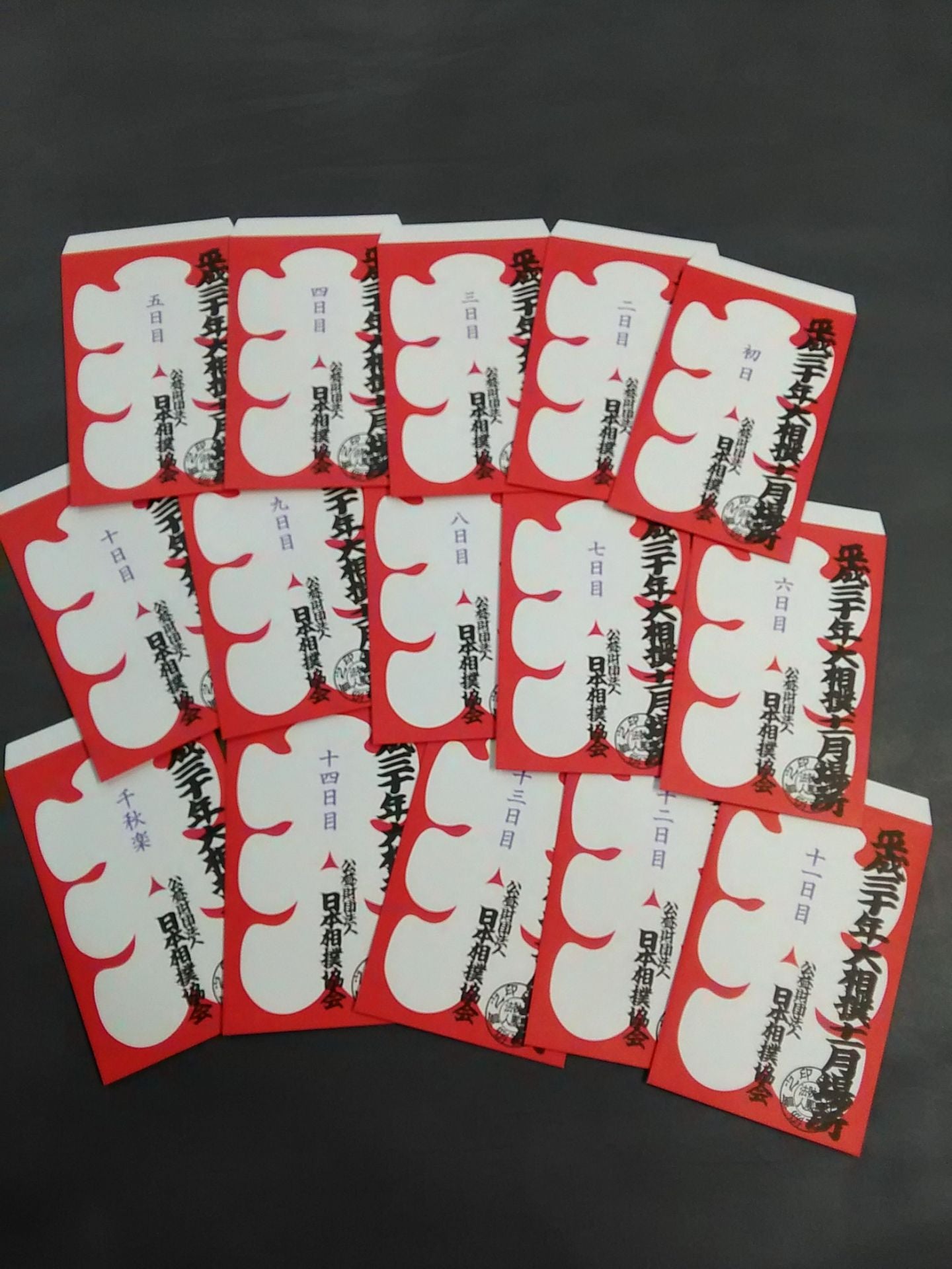 平成三十年大相撲十一月場所 大入り袋 コンプリートセットセット