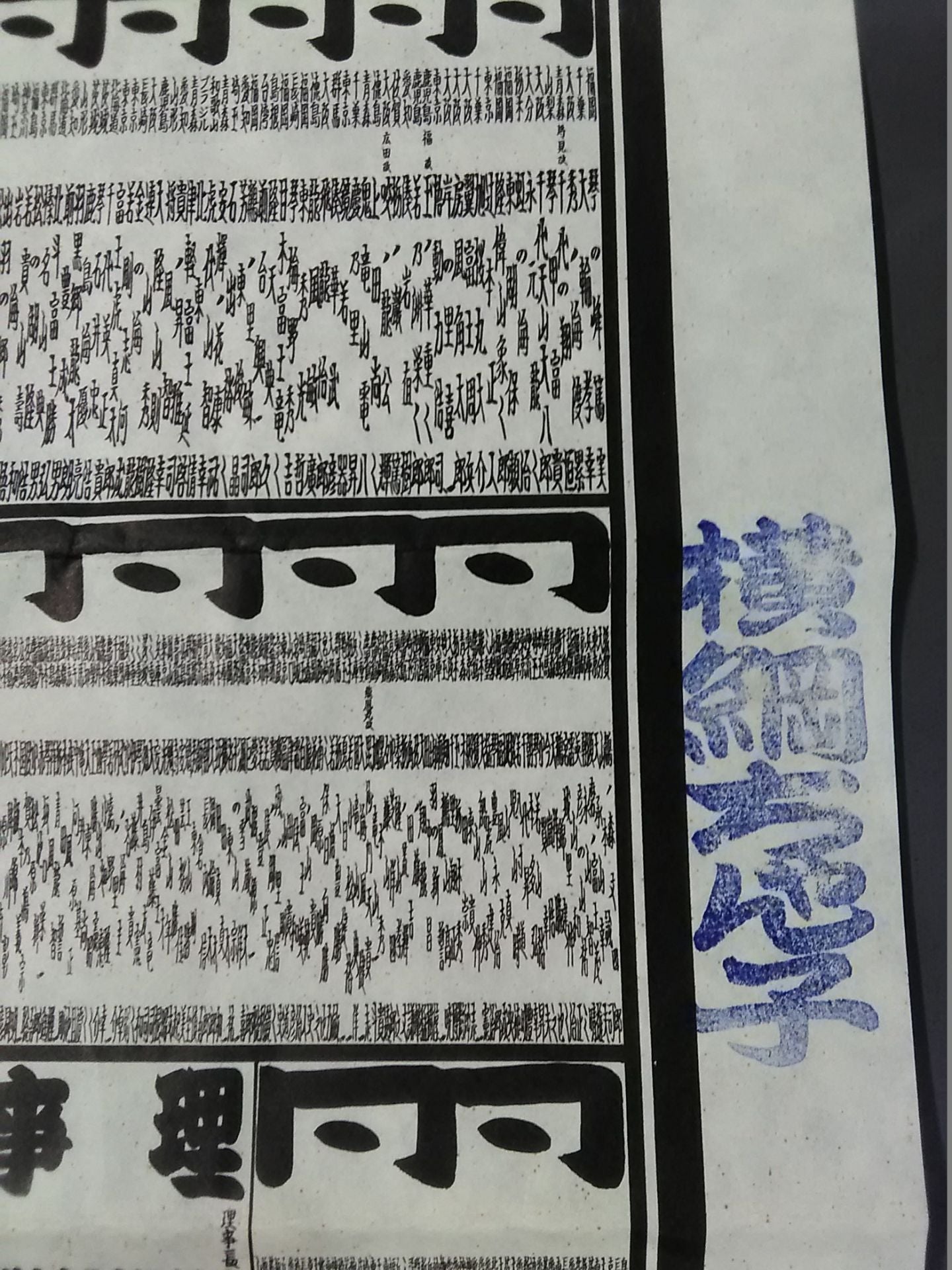 Heisei 6 March Place Numbering Table