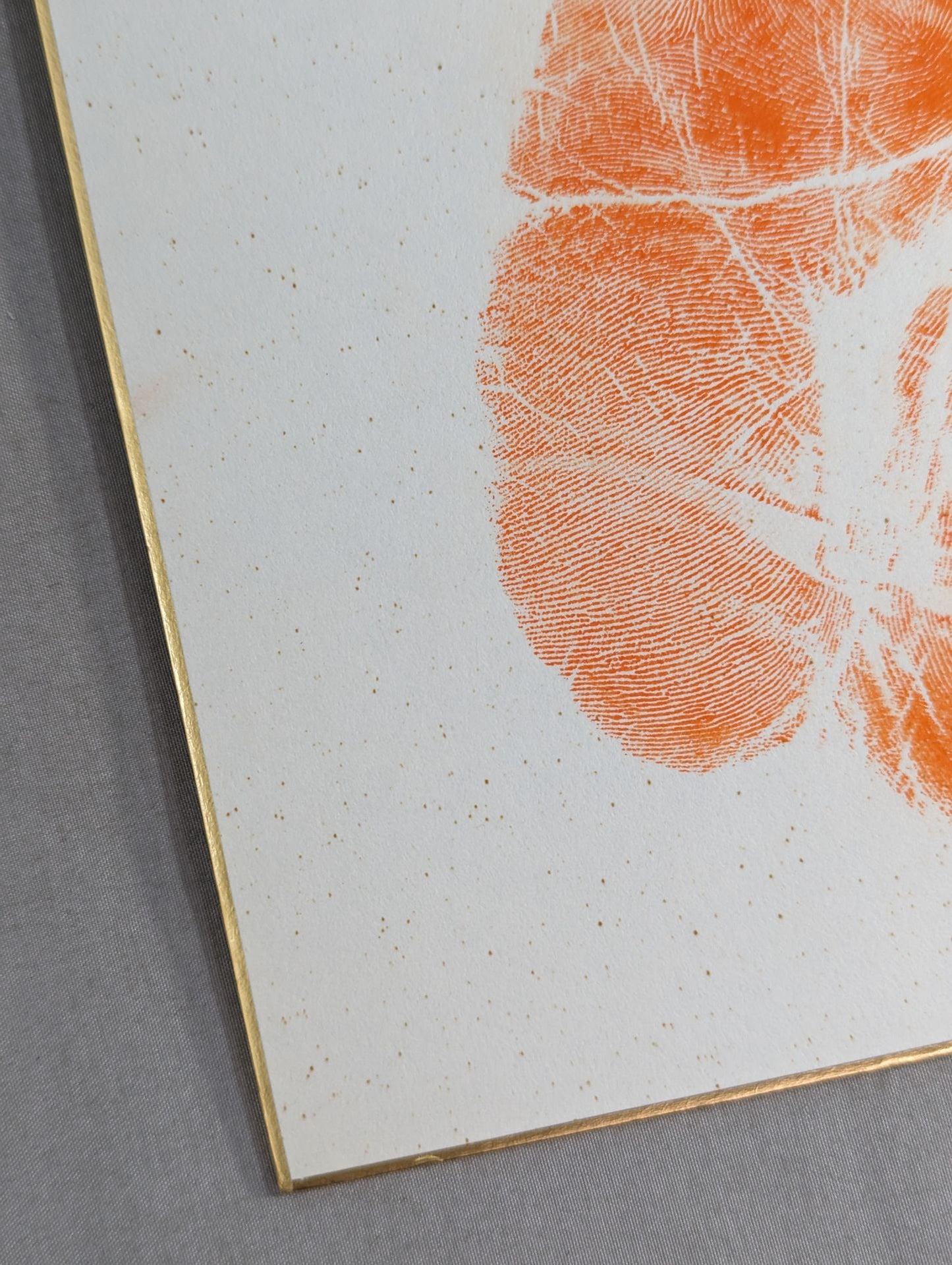 With handprint