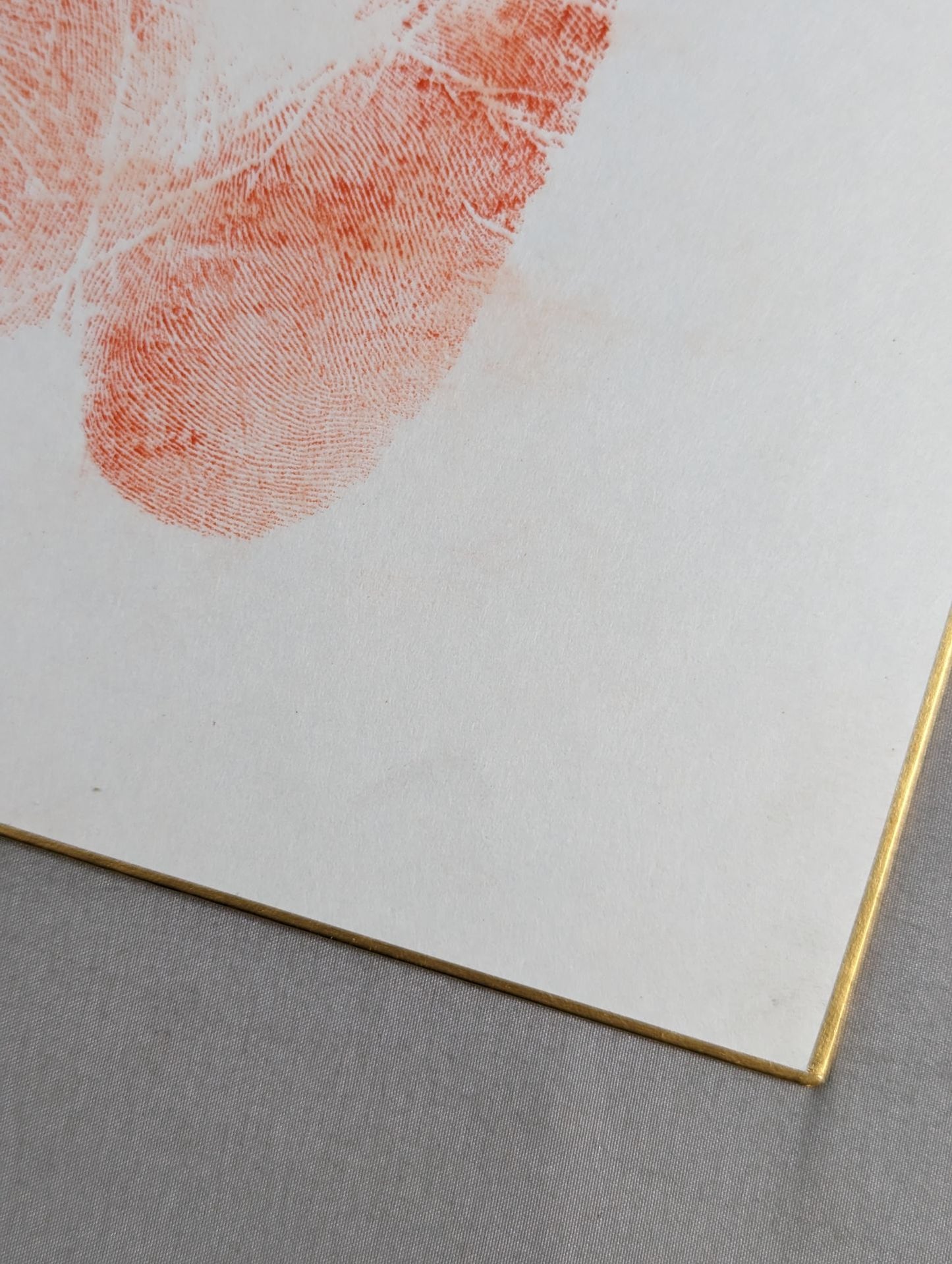 With handprint