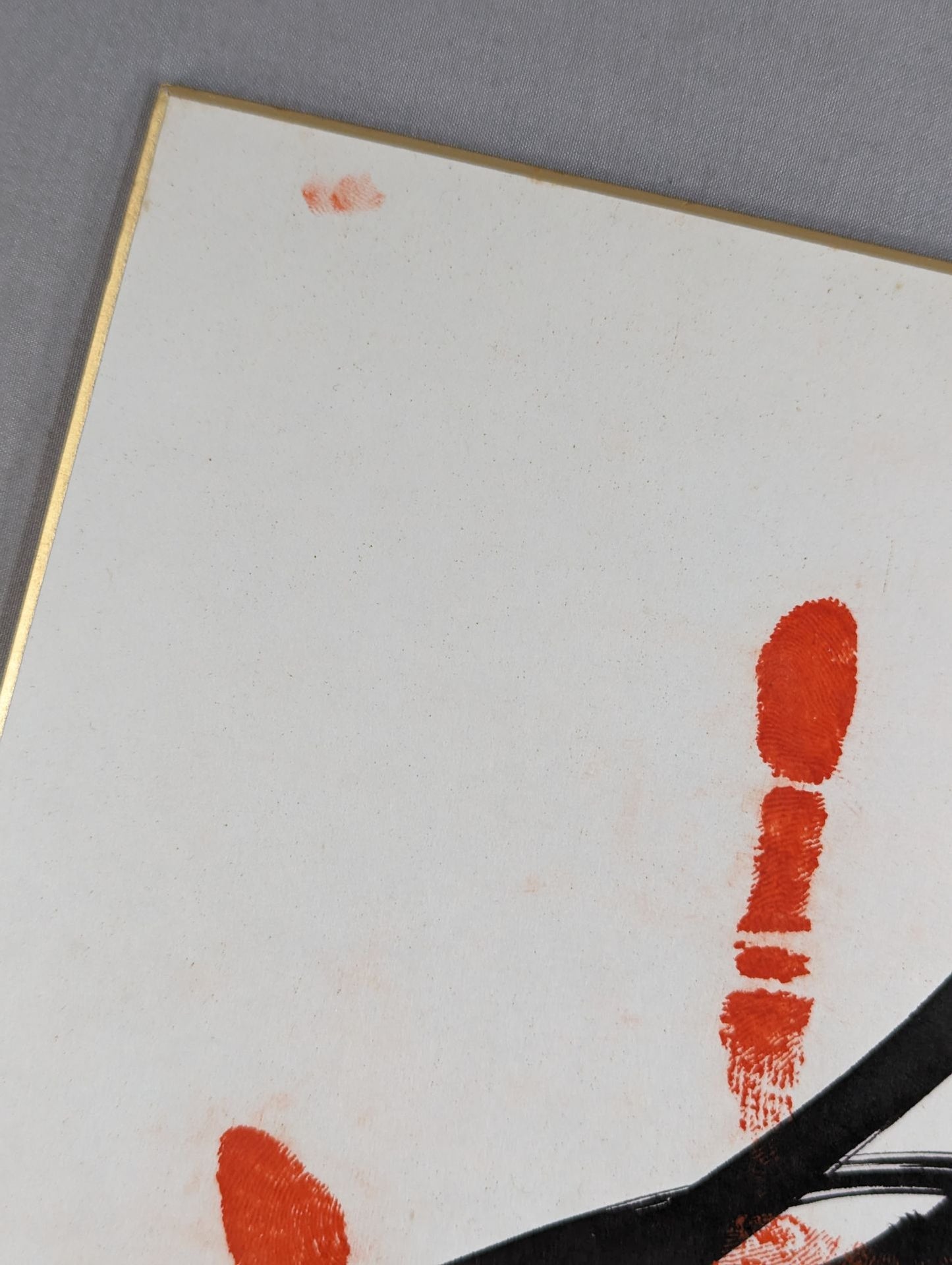 With handprint
