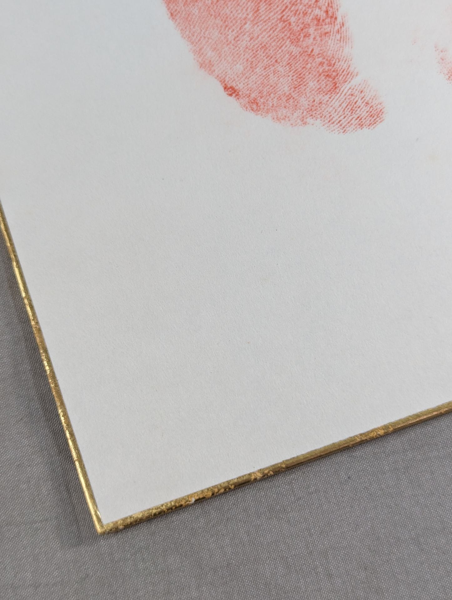 With handprint
