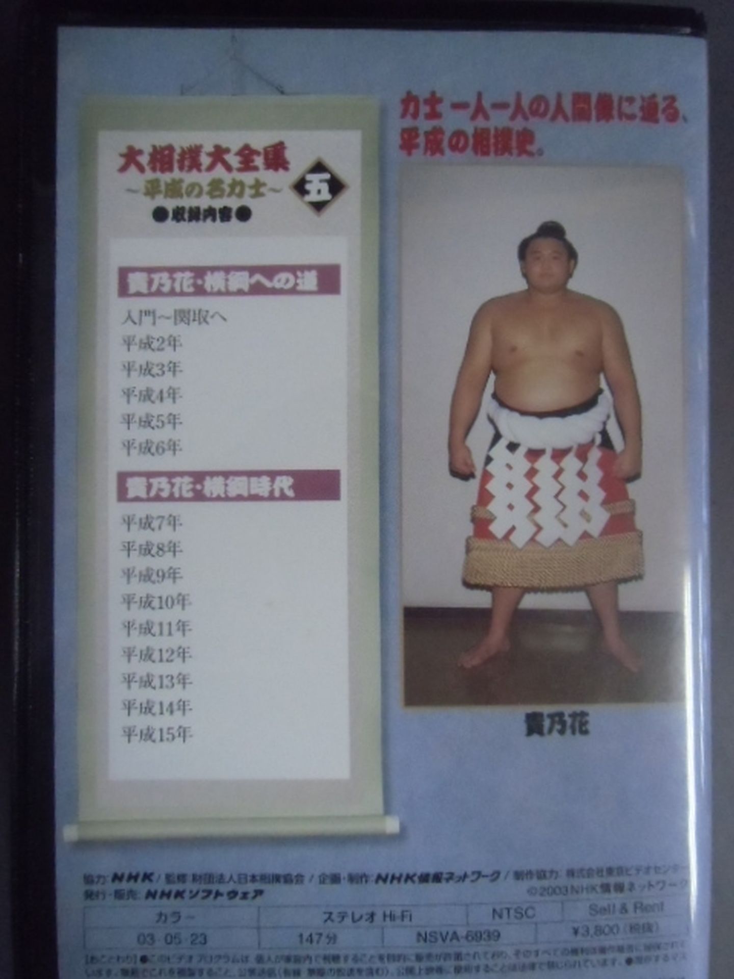 大相撲大全集~平成の名力士~ 五