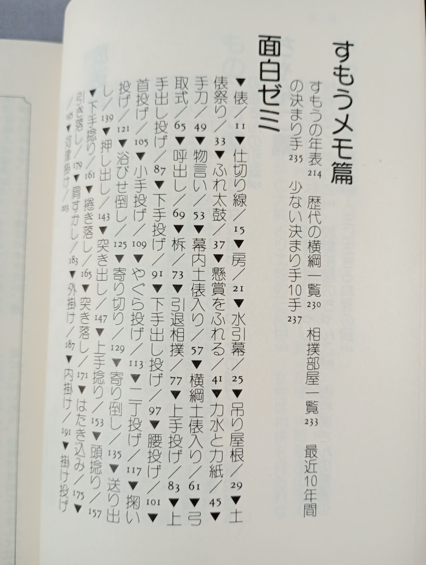 北出アナのすもう雑学