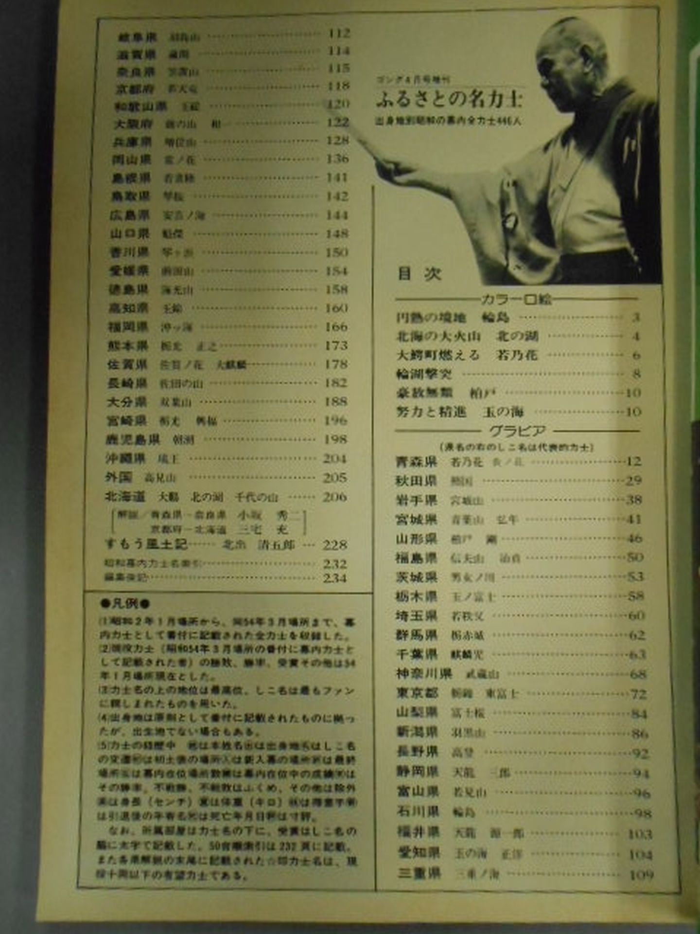 大相撲写真画報 ふるさとの名力士