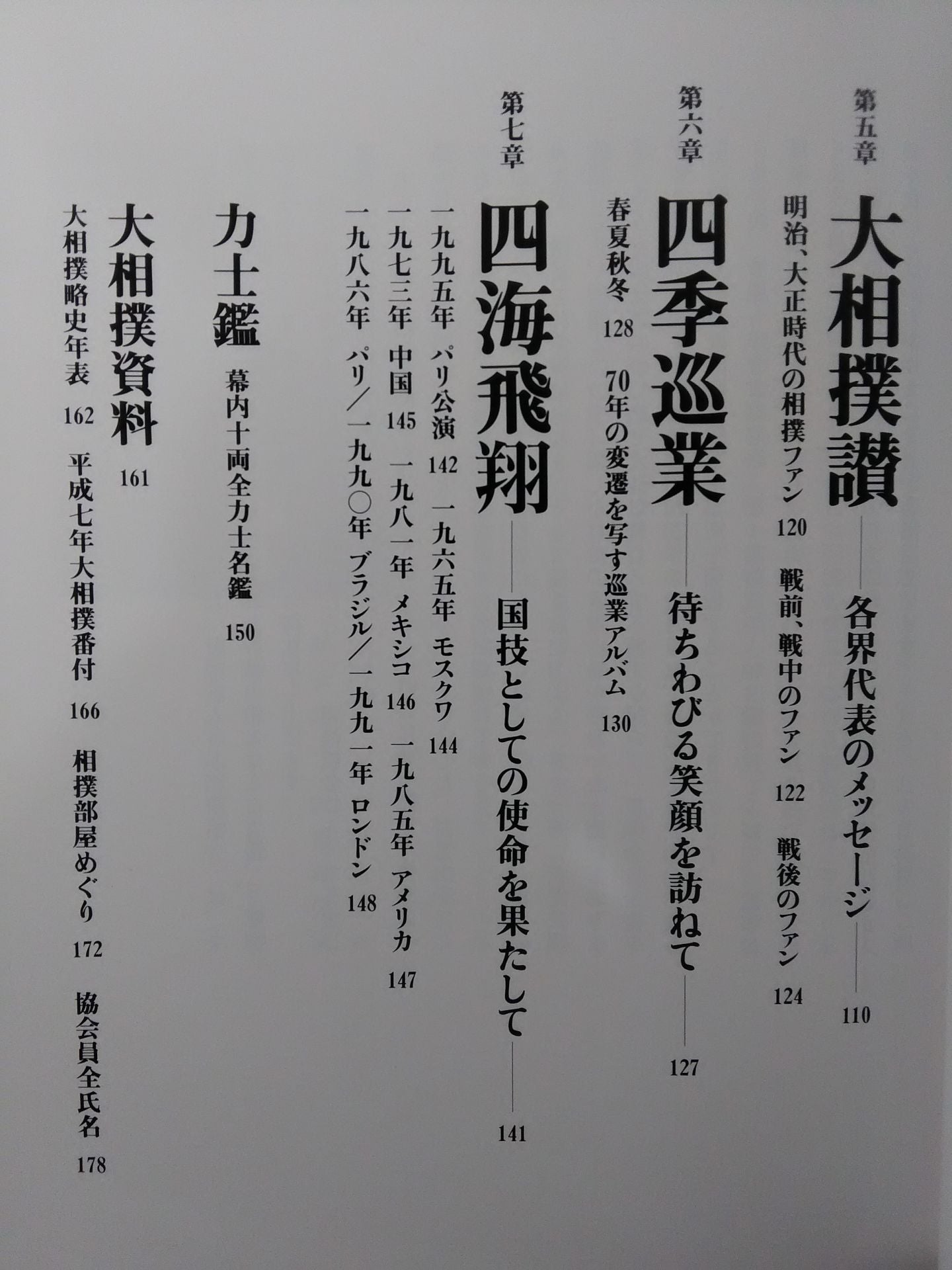 Sumo Wrestling: A Record of 70 Years of Modern Era