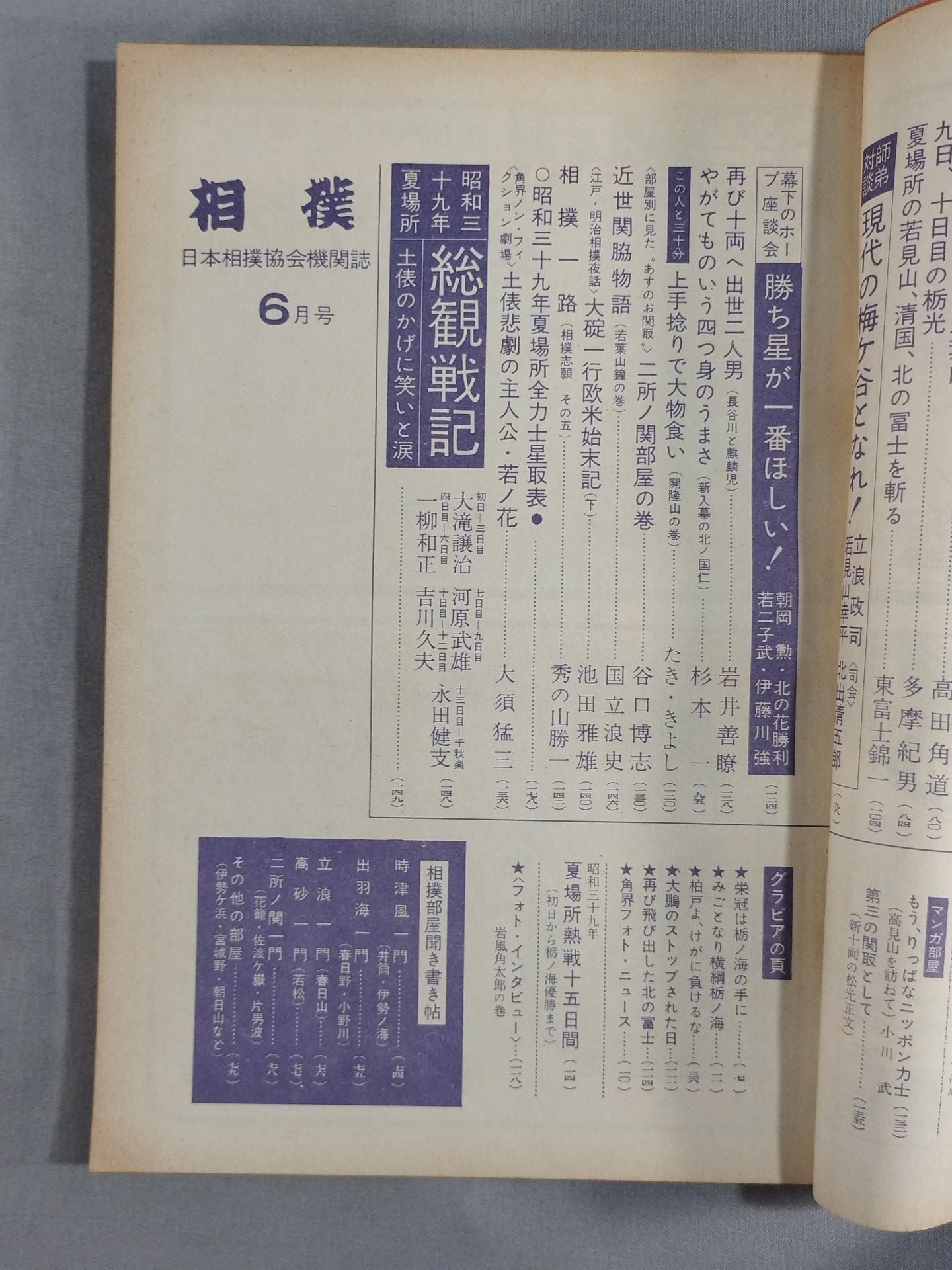 相撲 1964年6月号