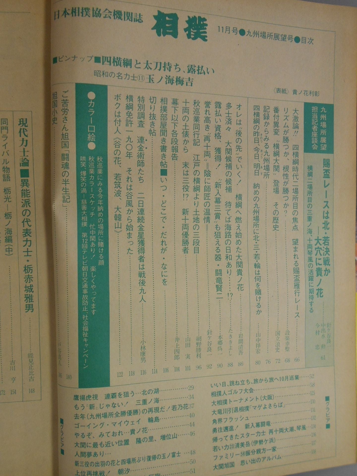 相撲 1979年11月号