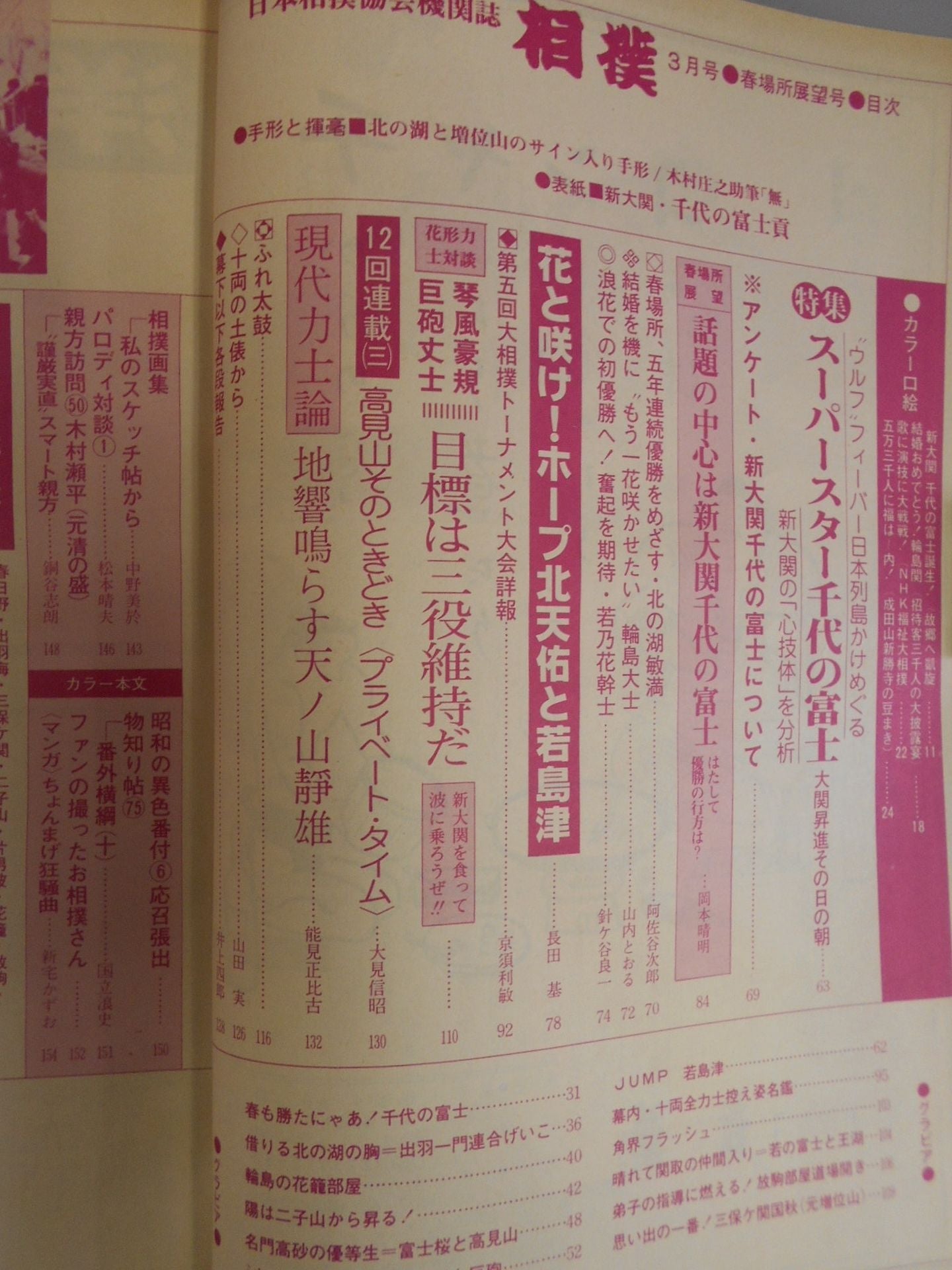 相撲 1981年03月号
