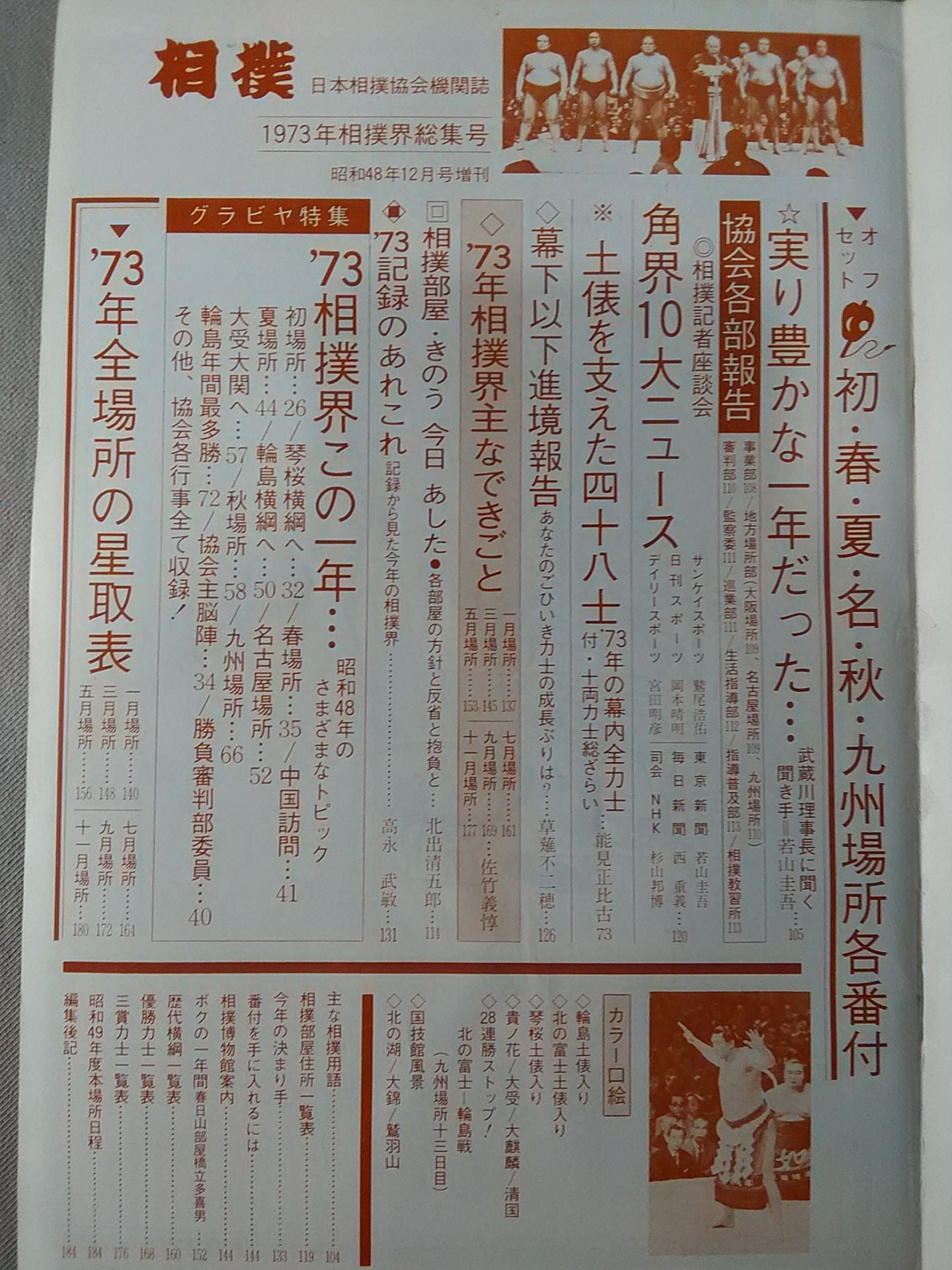 相撲 1973年12月号増刊