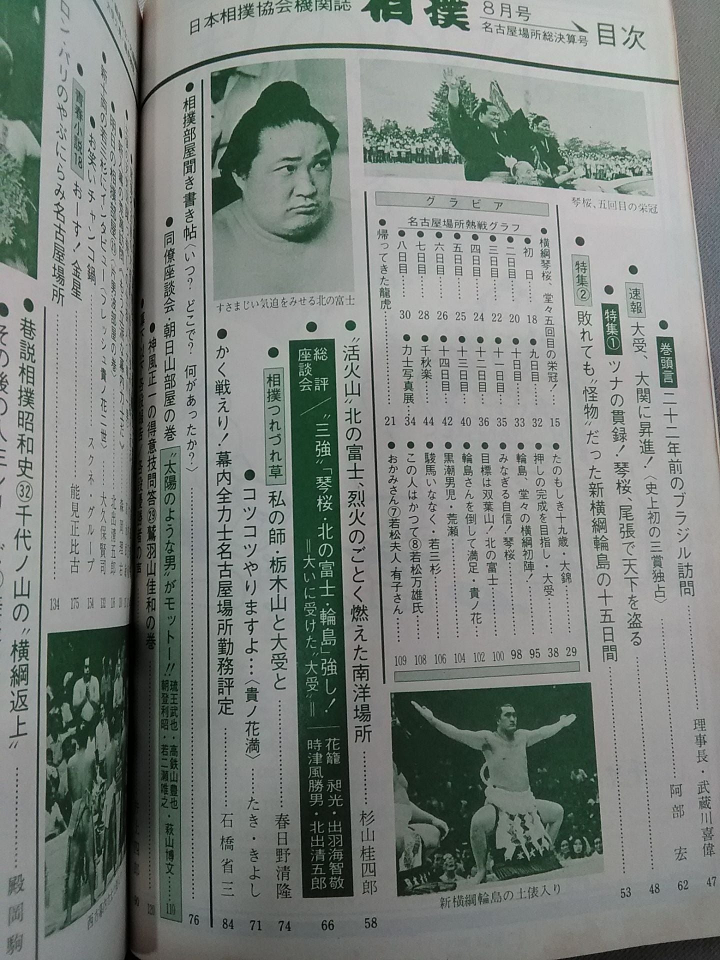 相撲 1973年8月号