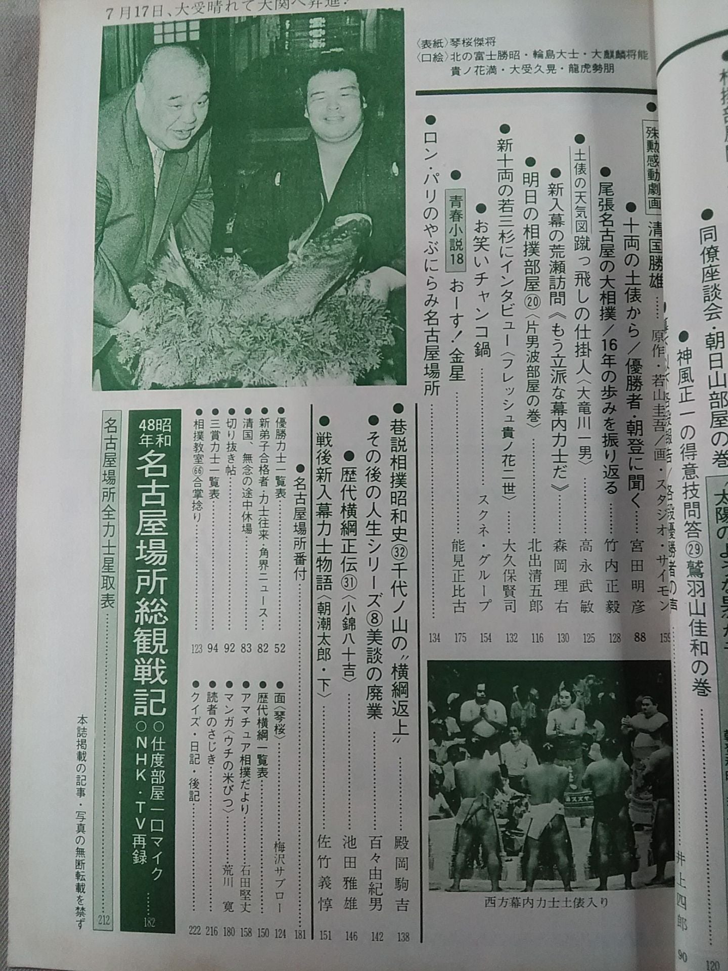 相撲 1973年8月号