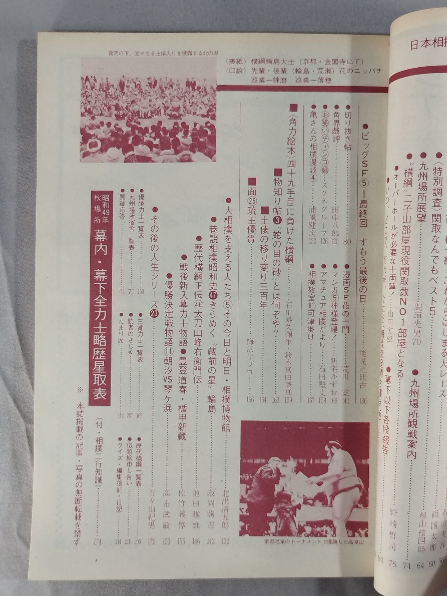 相撲 1974年11月号