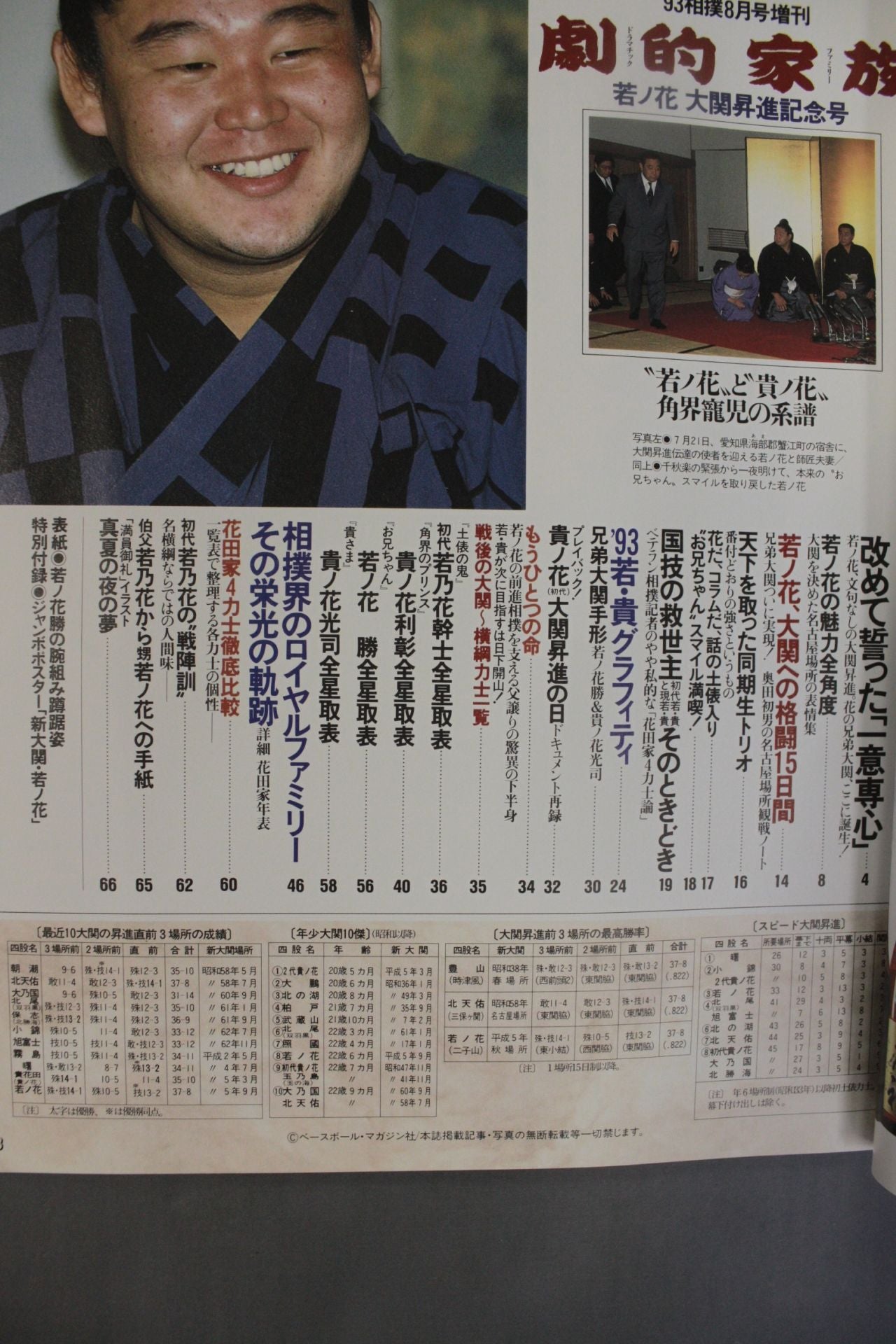 相撲 1993年8月号増刊