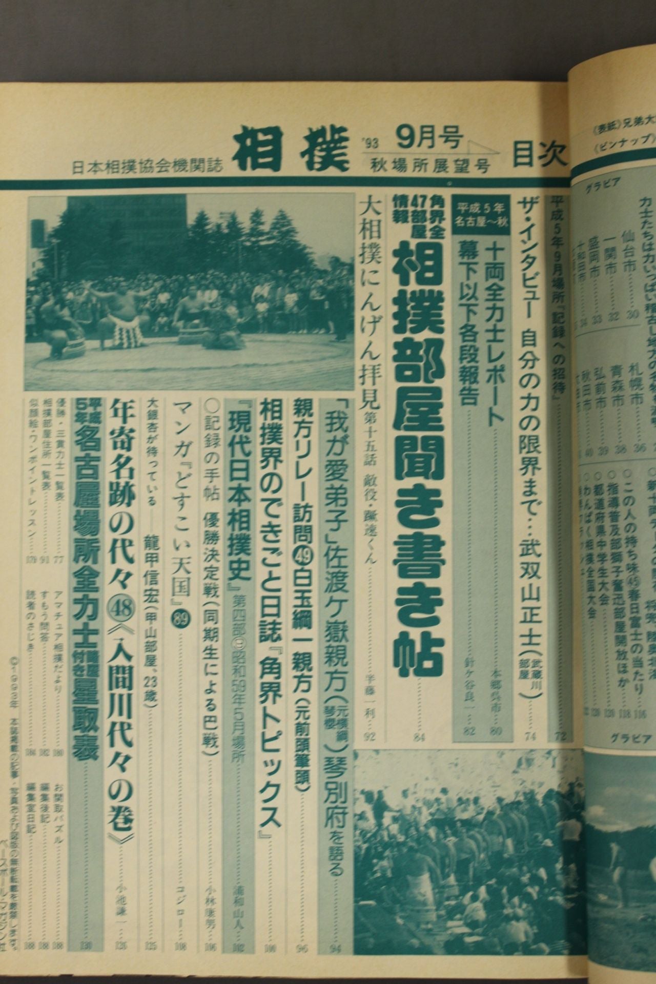 相撲 1993年9月号
