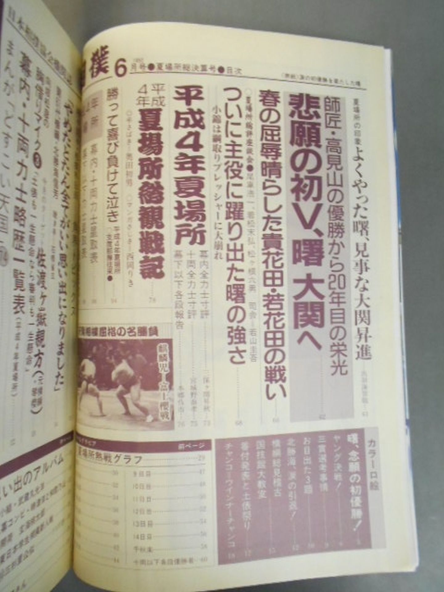 相撲 1992年6月号