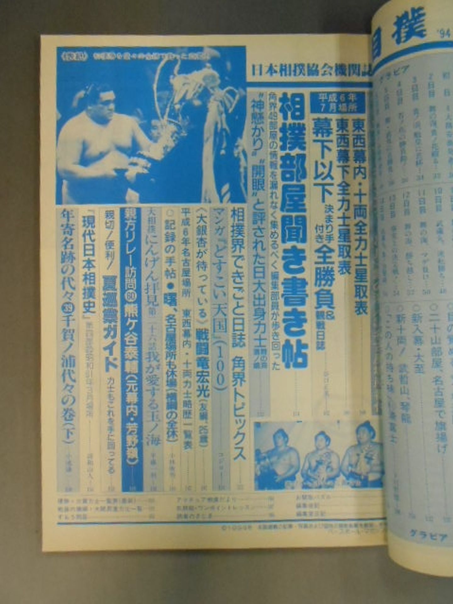 相撲 1994年8月号