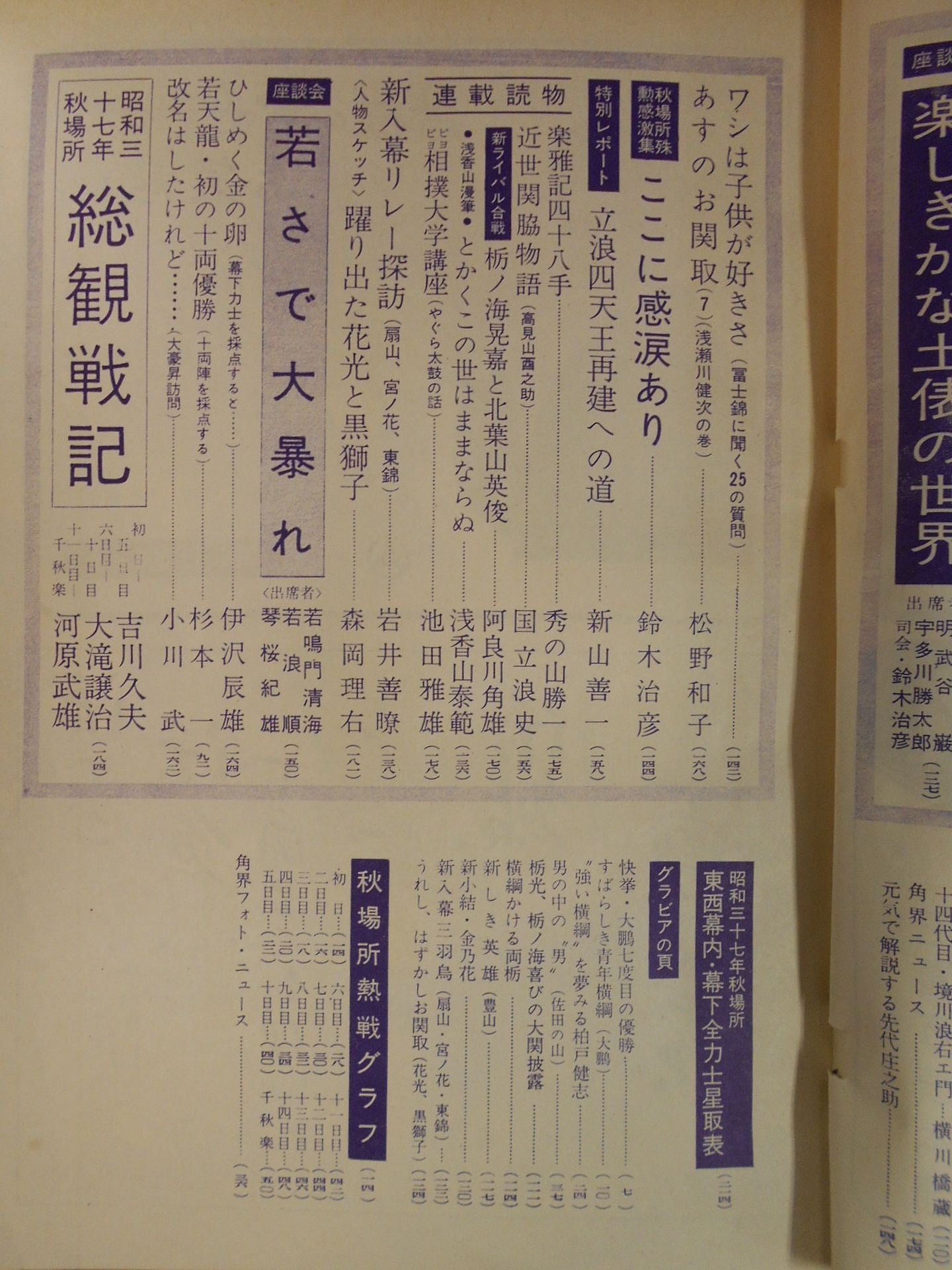 相撲 1962年10月号