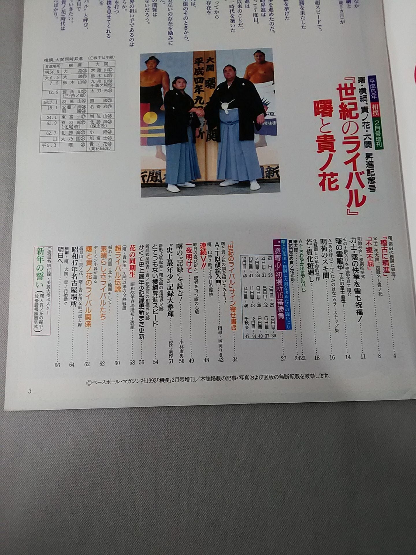 Sumo February 1993 issue supplement