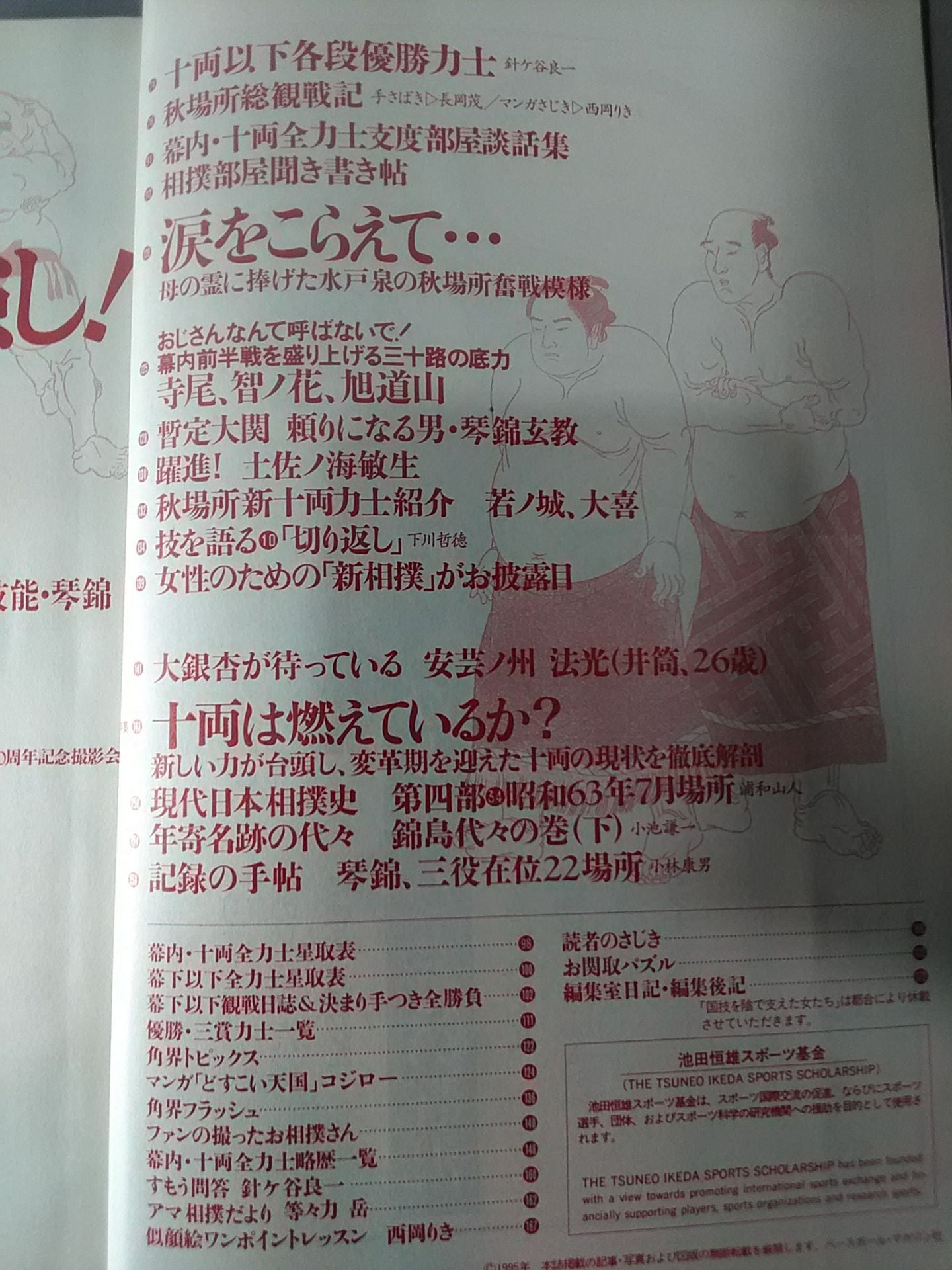 相撲 1995年10月号