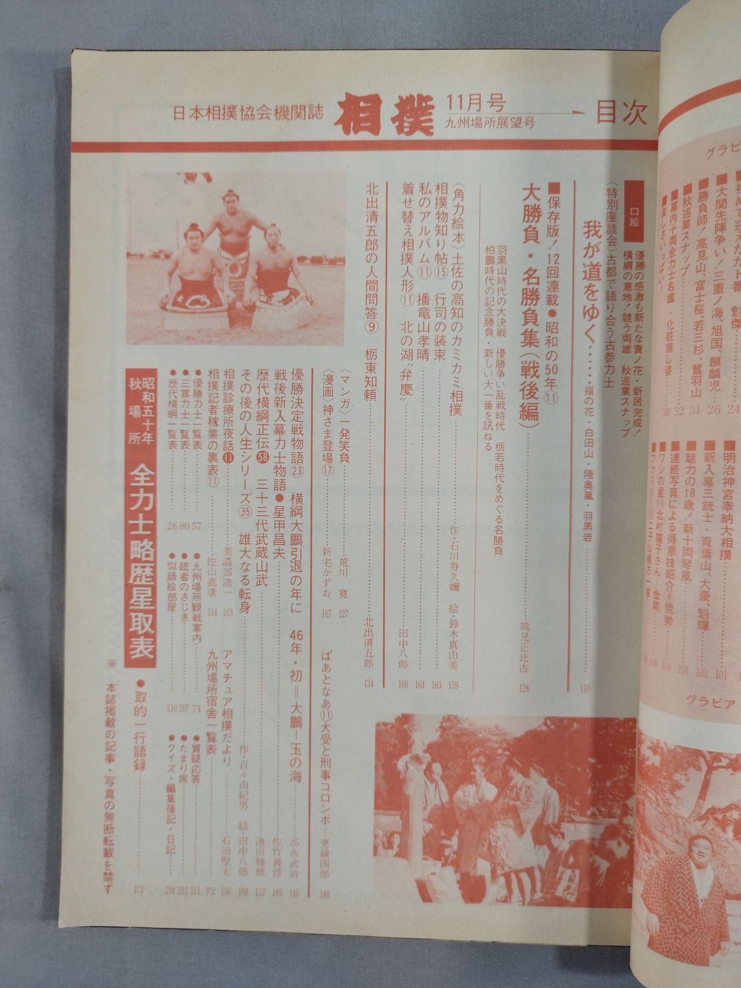 相撲 1975年11月号
