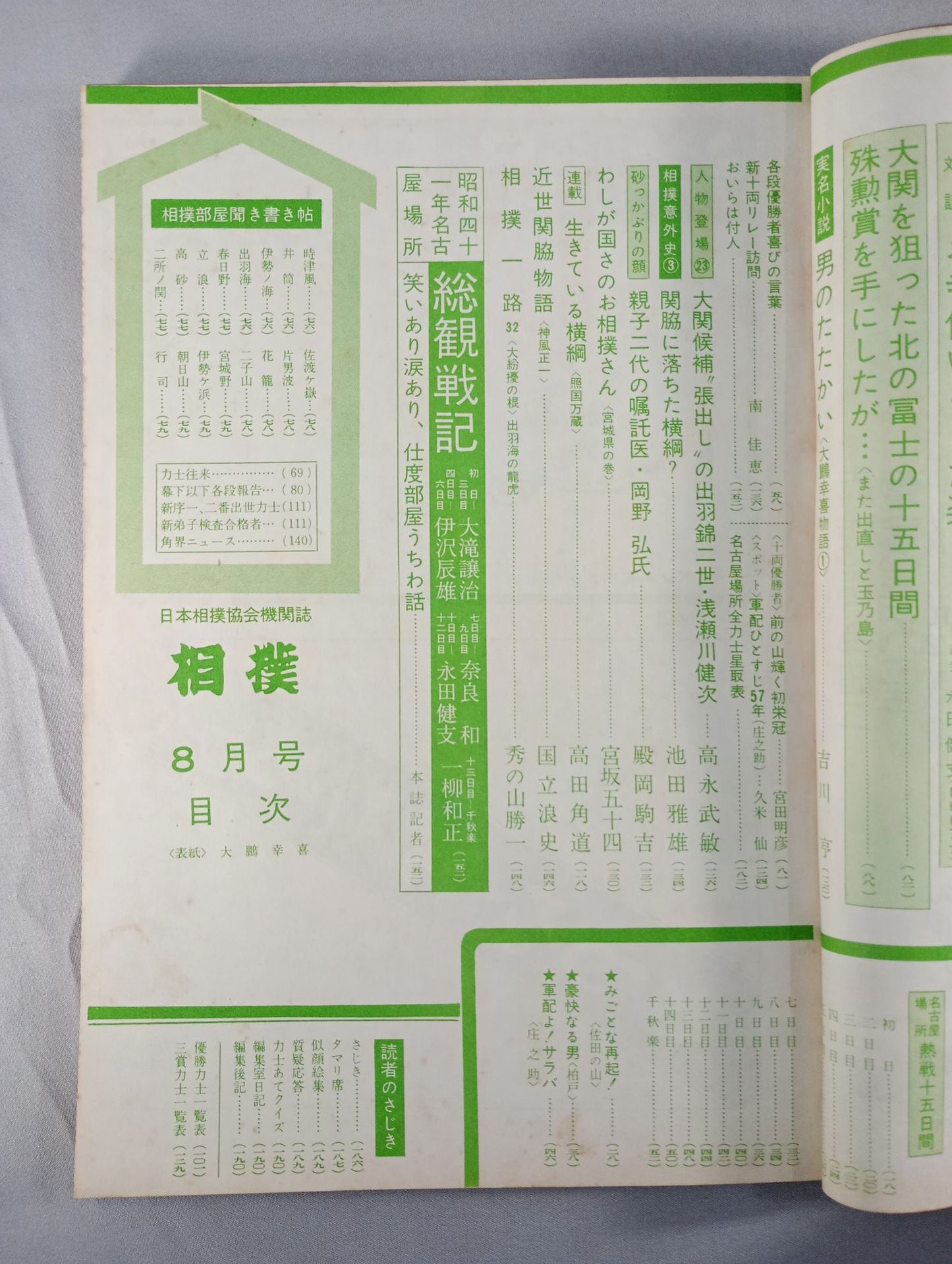 相撲 1966年8月号