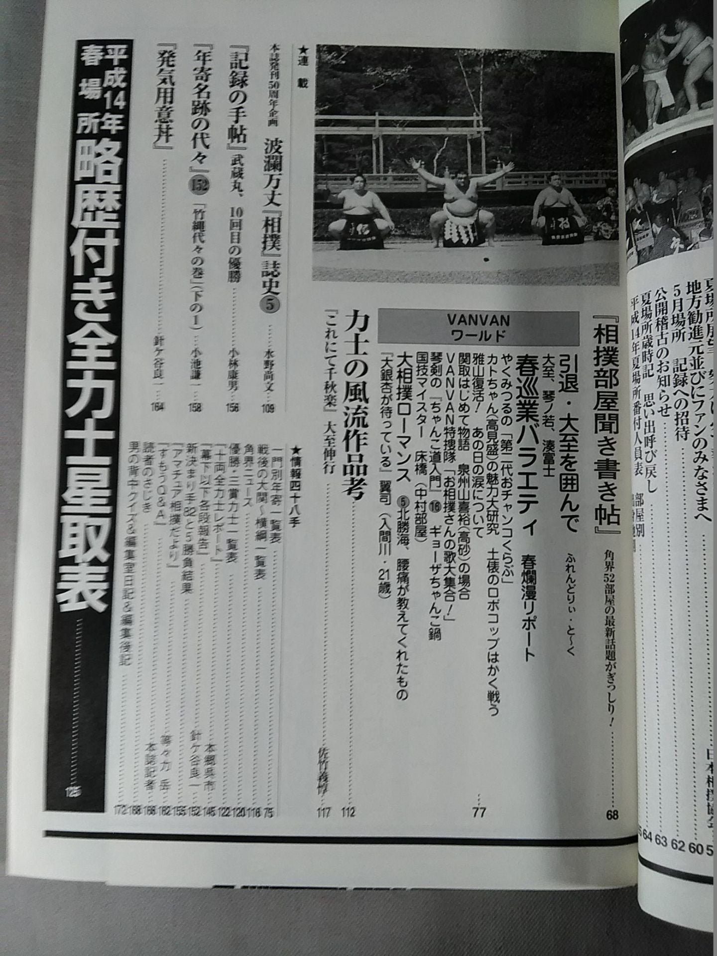相撲 2002年5月号