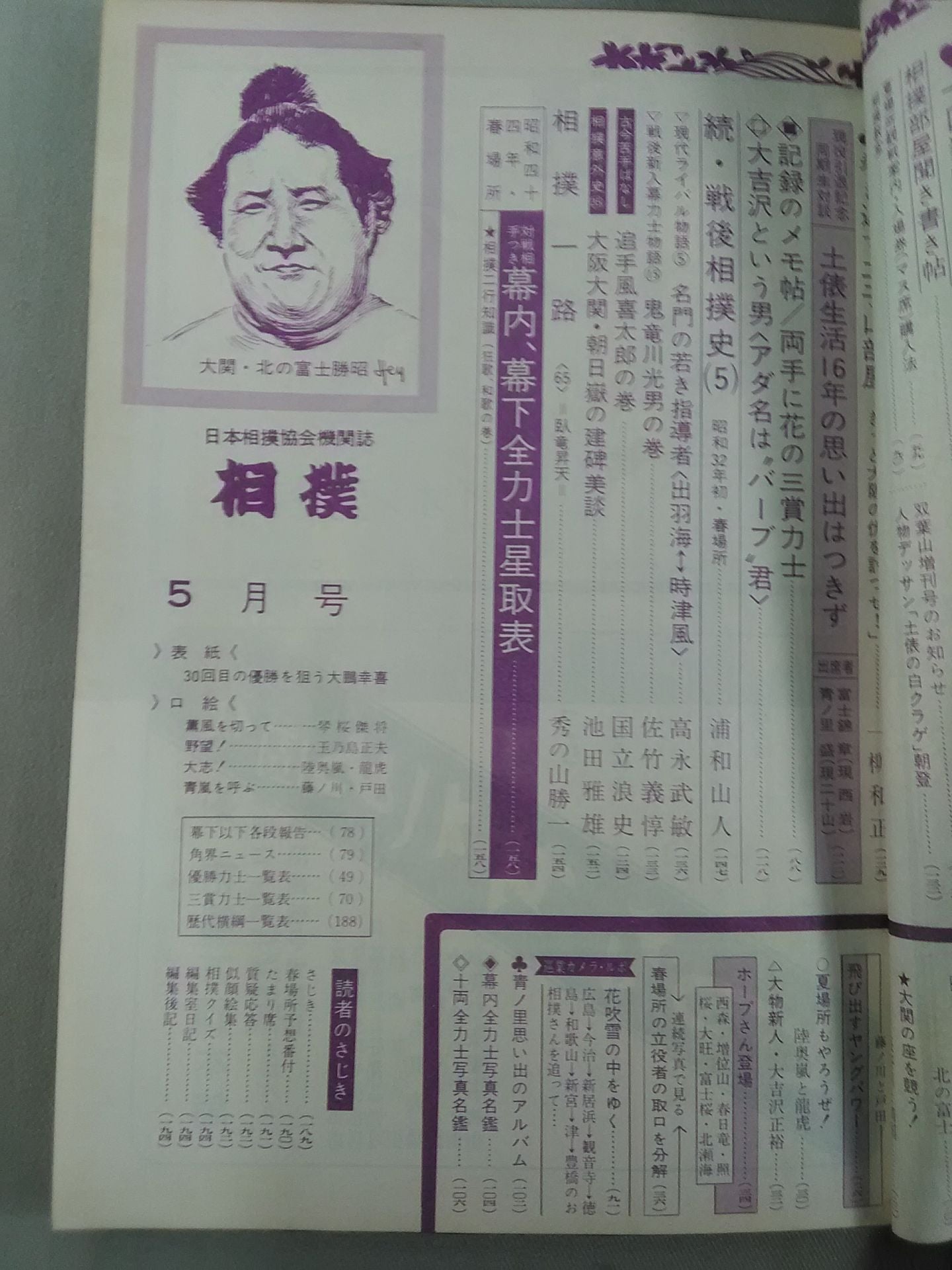 相撲 1969年5月号