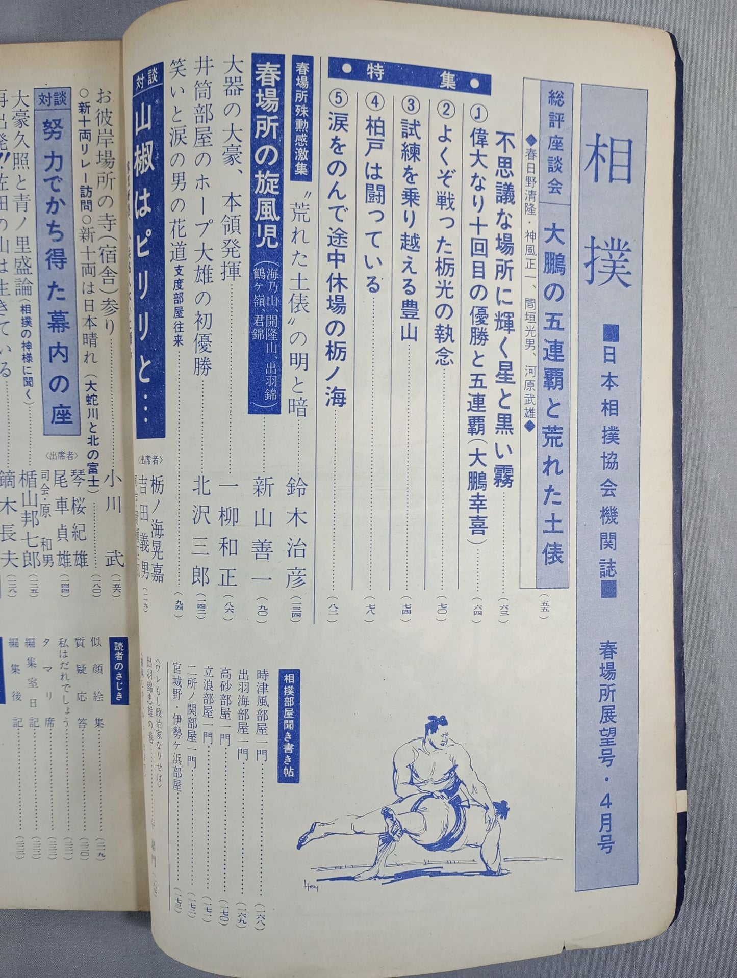 相撲 1963年4月号