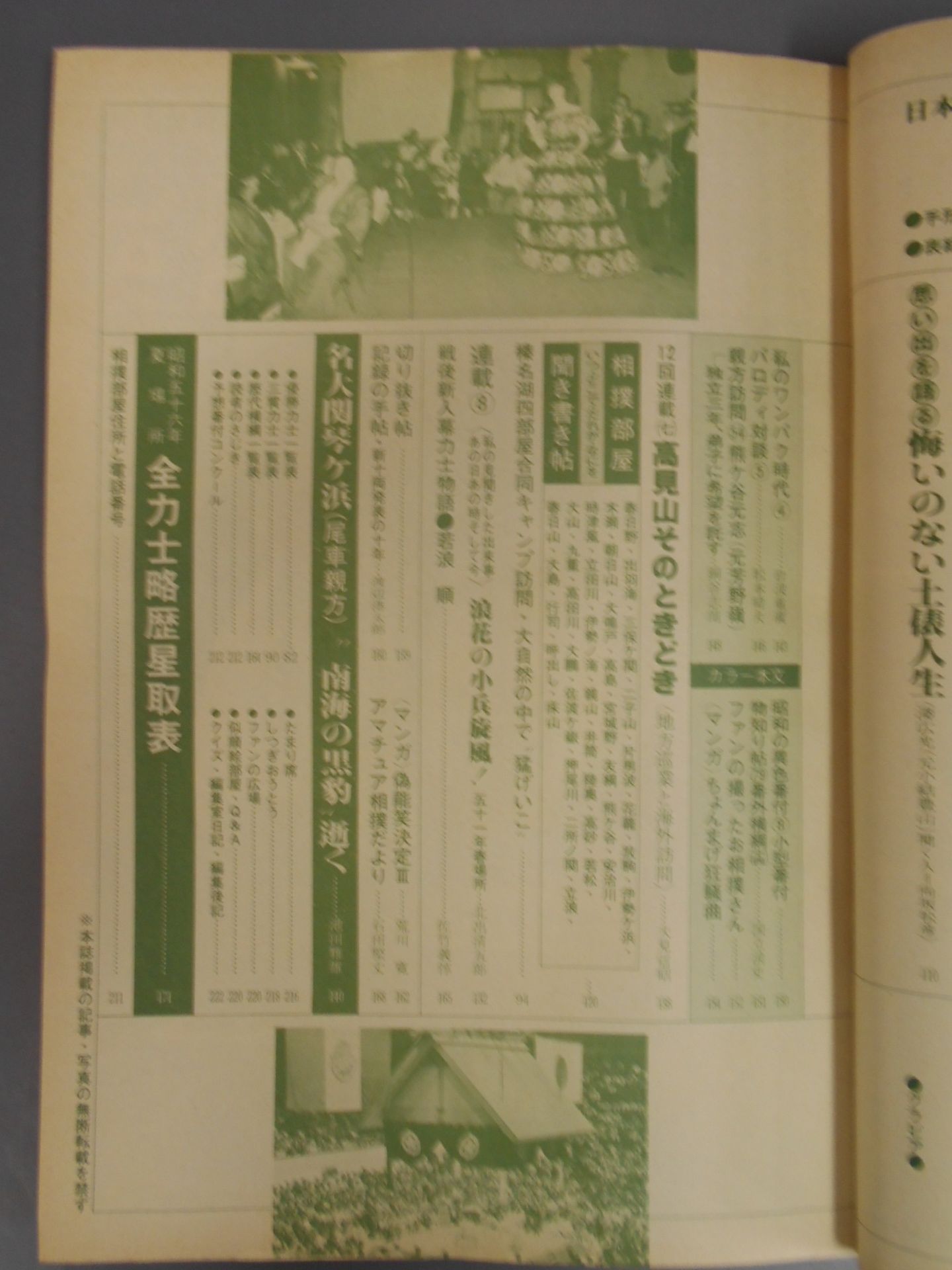 相撲 1981年7月号