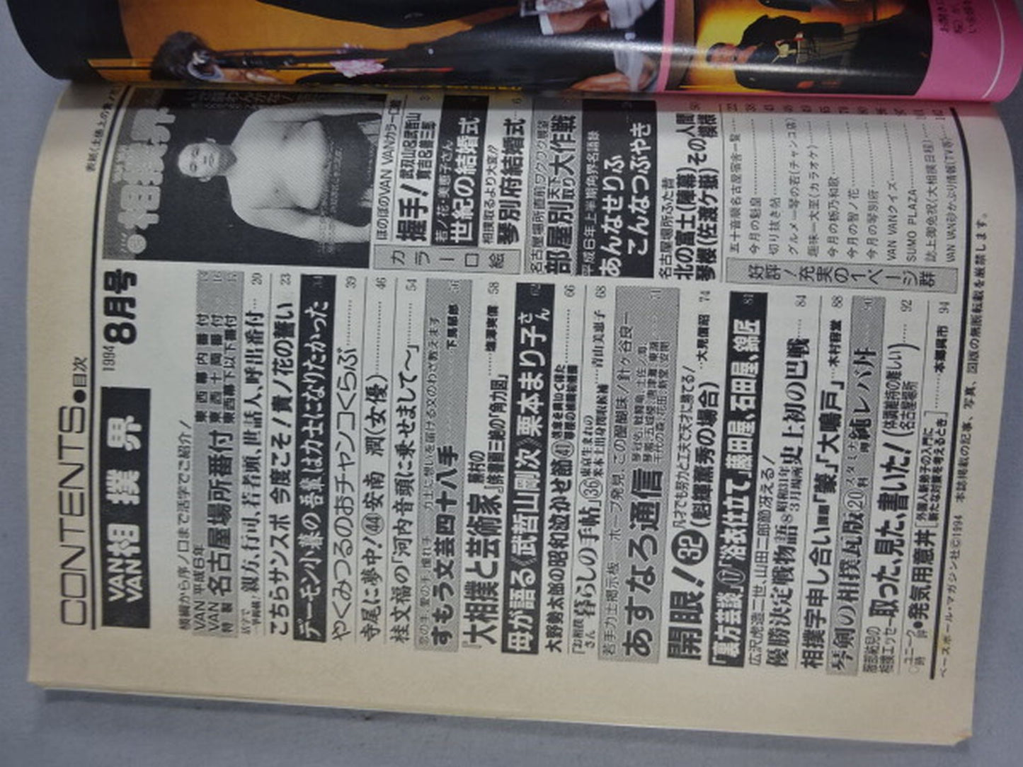 VANVAN相撲界 1994年8月号