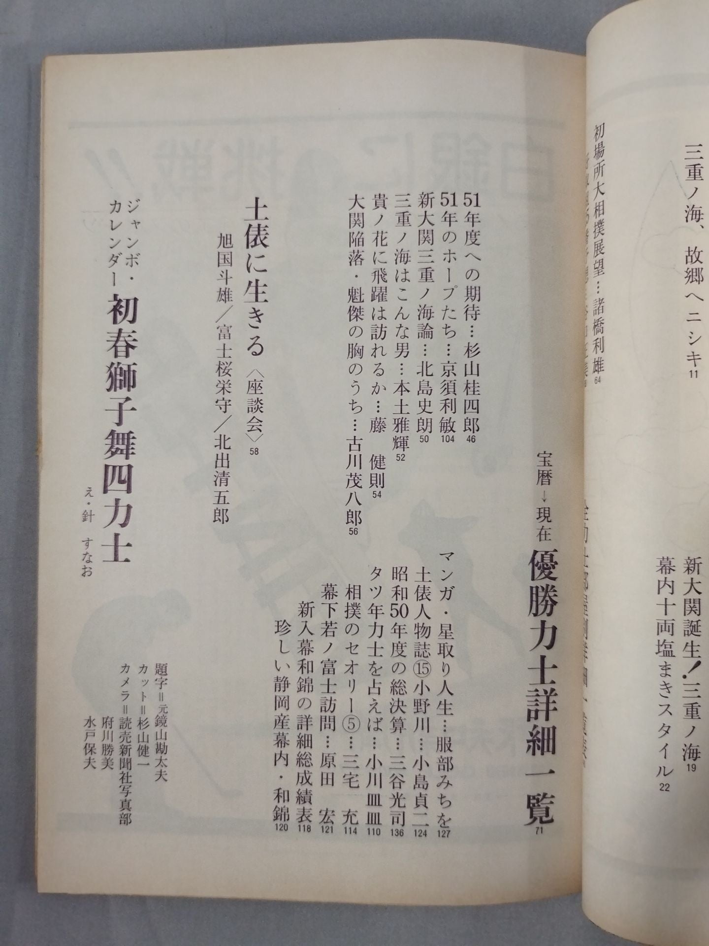 大相撲 1976年1月号