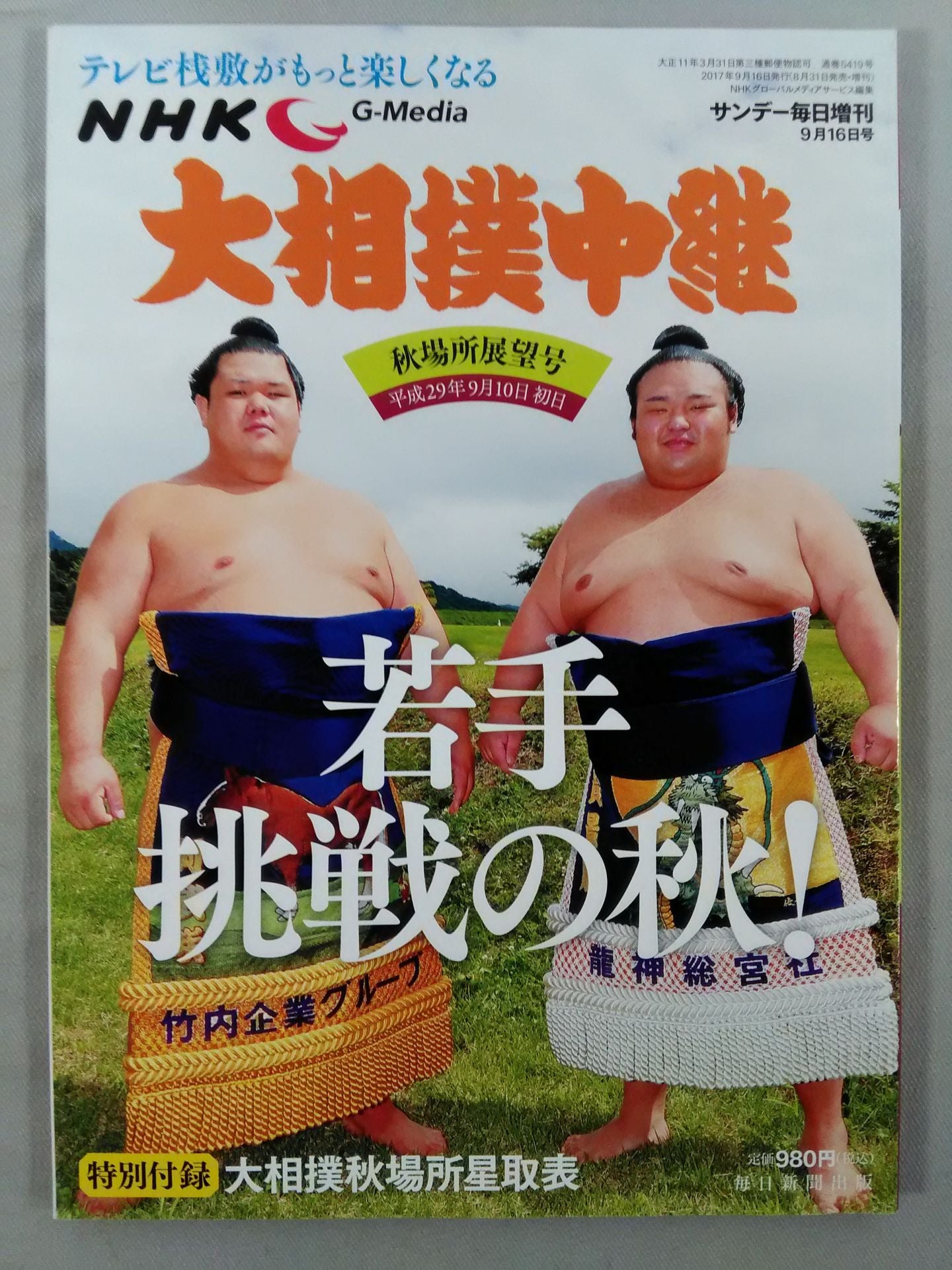 Sumo Relay Heisei 29 Autumn Place Outlook Issue