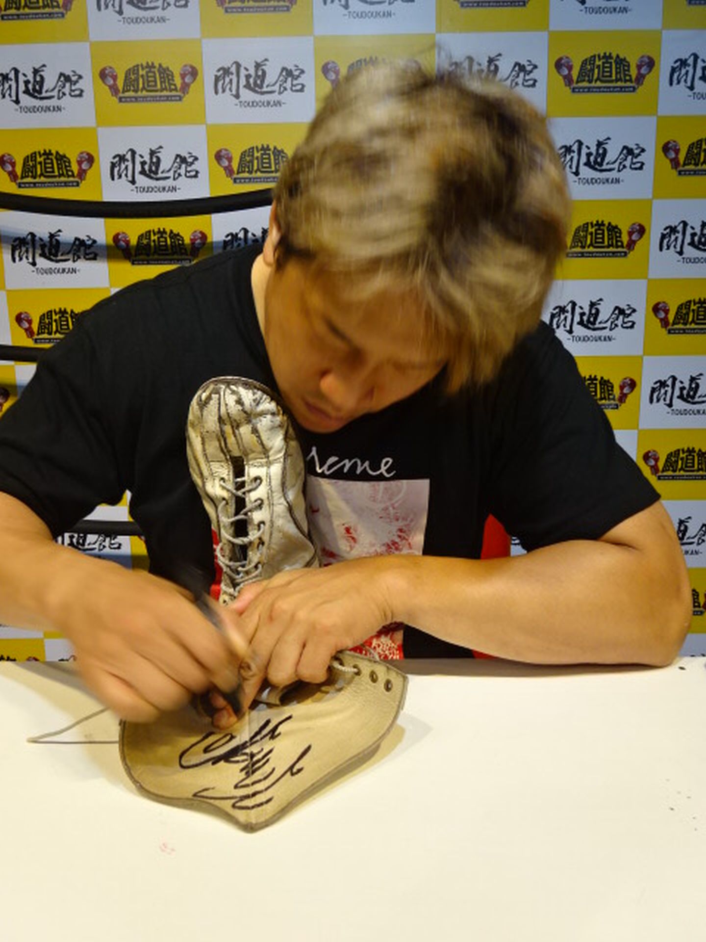 ★ Yuko Míymoto himself worn by him ! Ring shoes ★ full of scratches