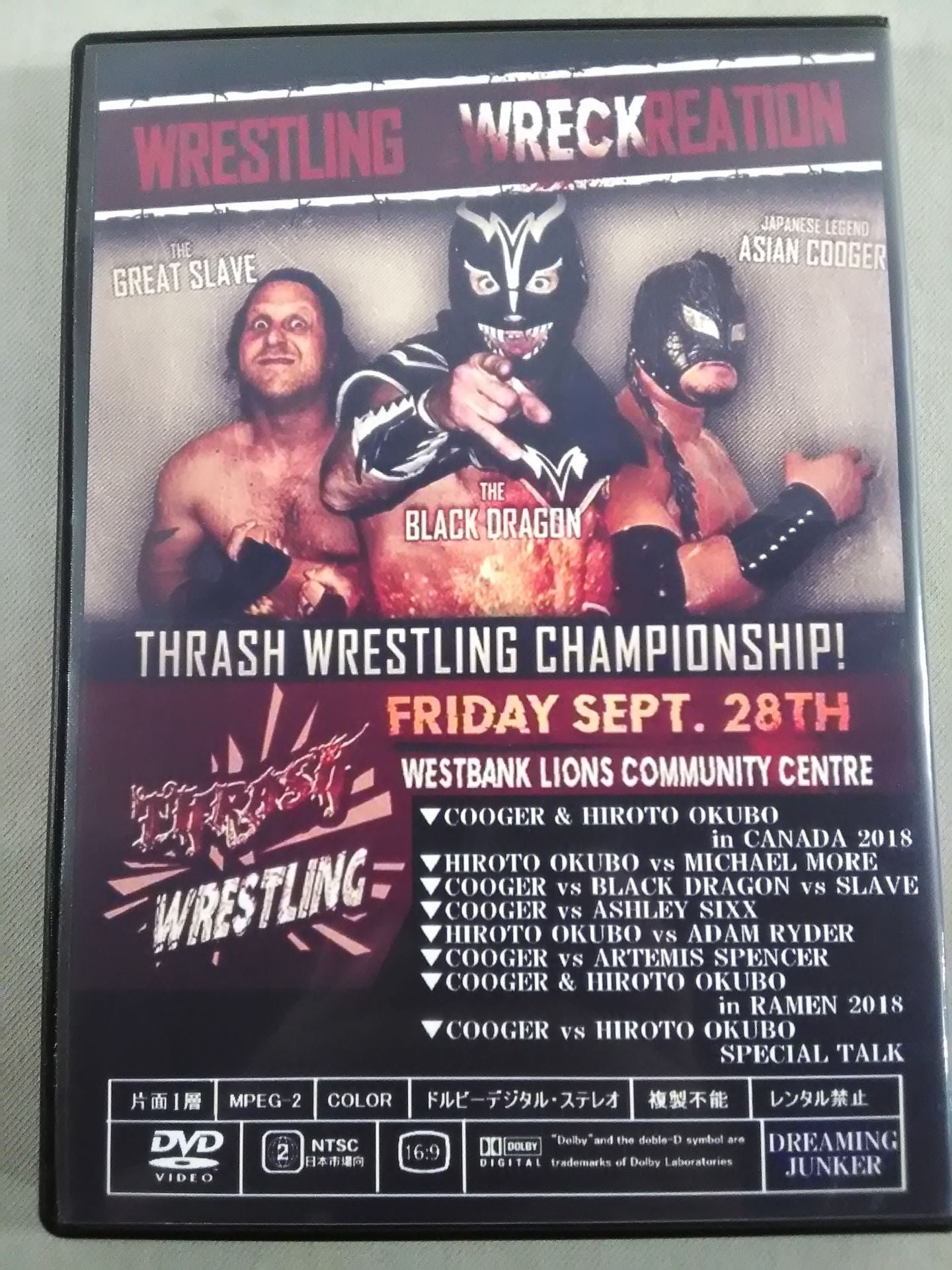 Dotonbori Pro Wrestling COOGER and HIROTO OKUBO in Vancouver Canada 2018