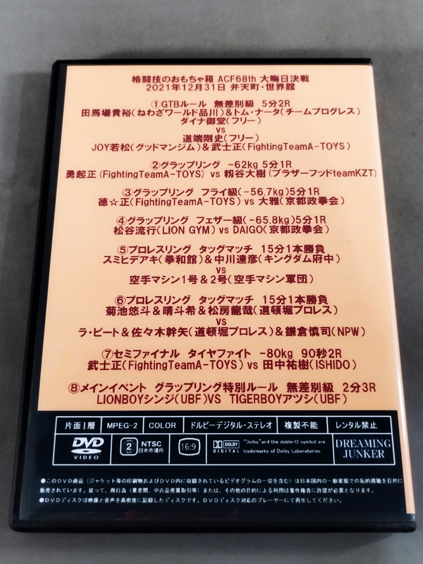 ACF 68th 2021大晦日決戦