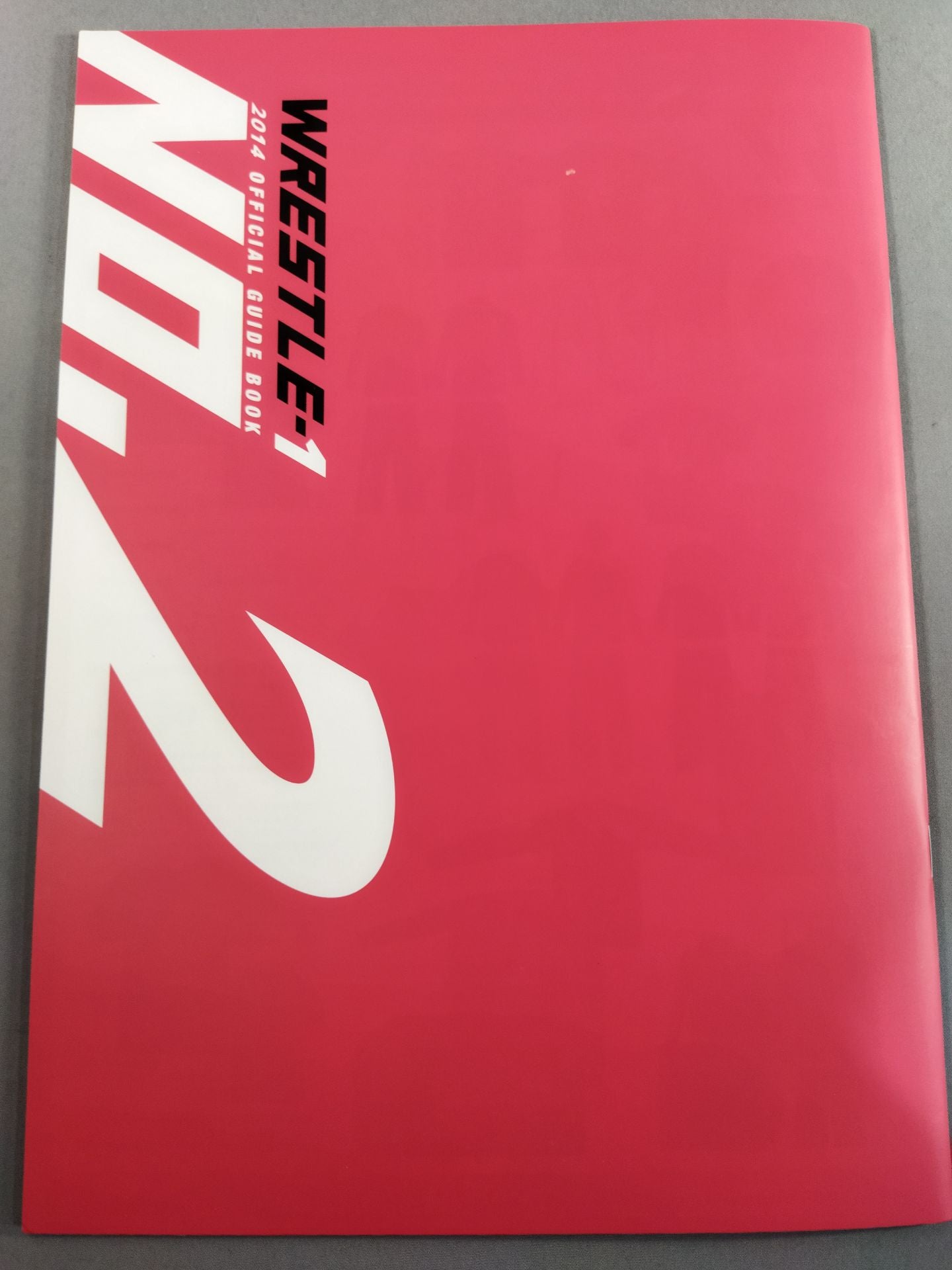 【KAI hand signed autograph 】WRESTLE-1 OFFICIAL GUIDE BOOK 2014 No.2