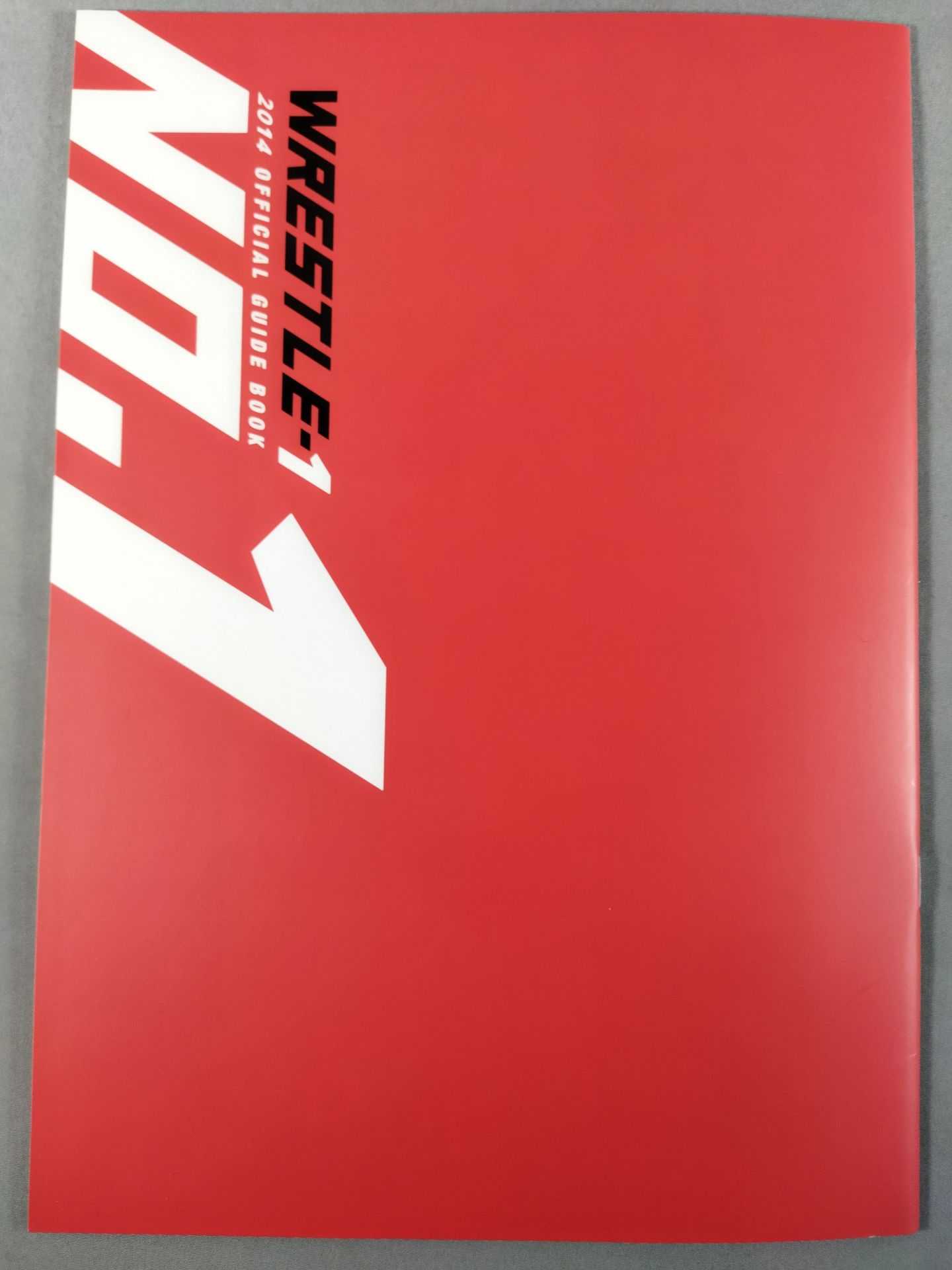 【KAI hand signed autograph 】WRESTLE-1 OFFICIAL GUIDE BOOK 2014 No.1