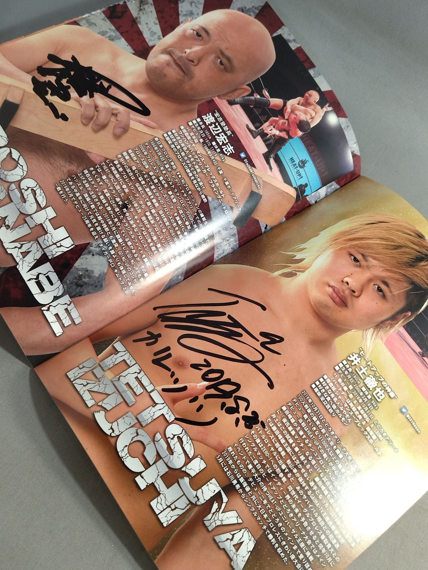 【20名直筆サイン入り・半券付】HEAT-UP PRO WRESTLING(2019)