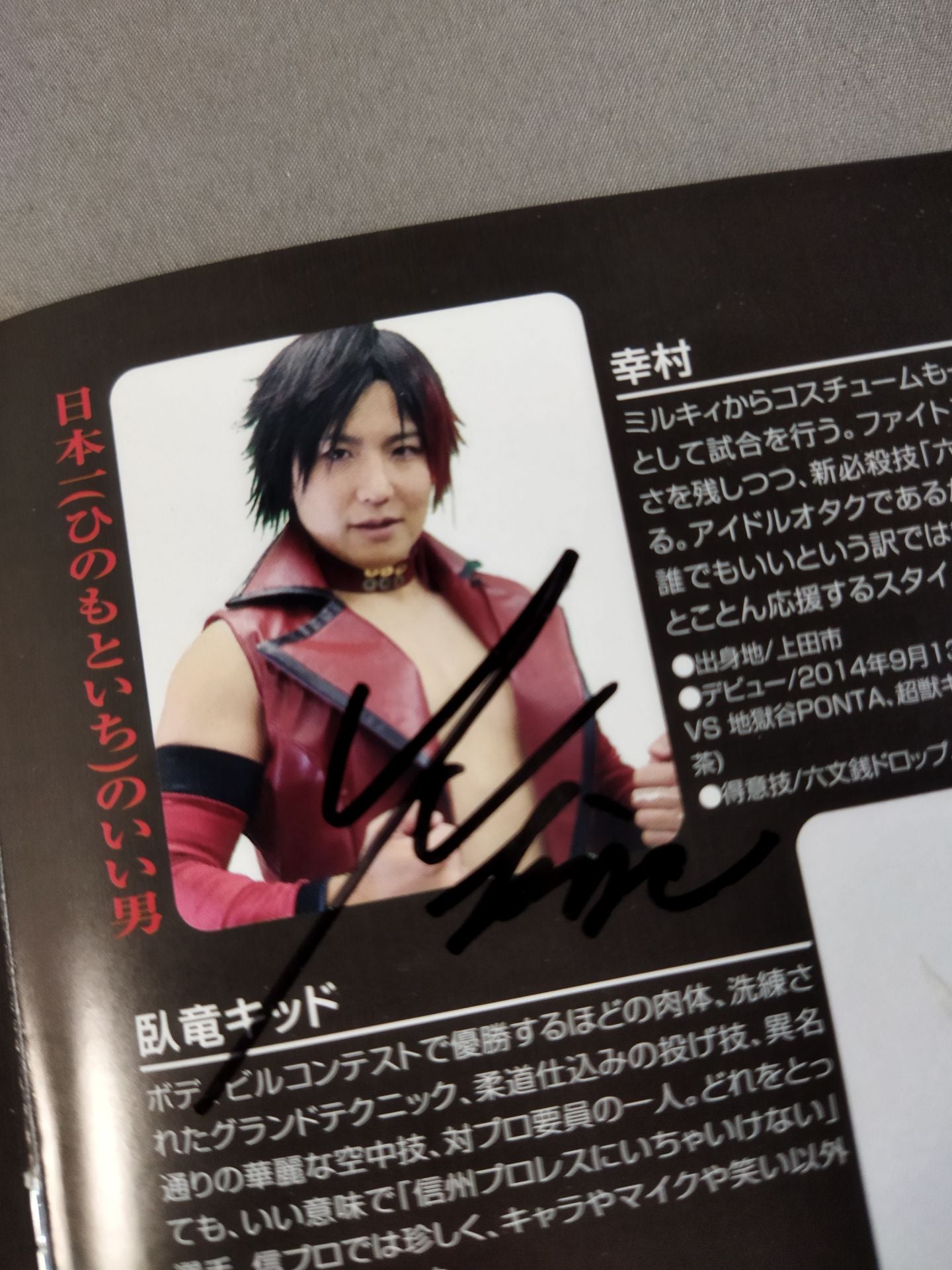 【3選手直筆サイン入り】SWF 信州プロレス10周年記念シリーズ