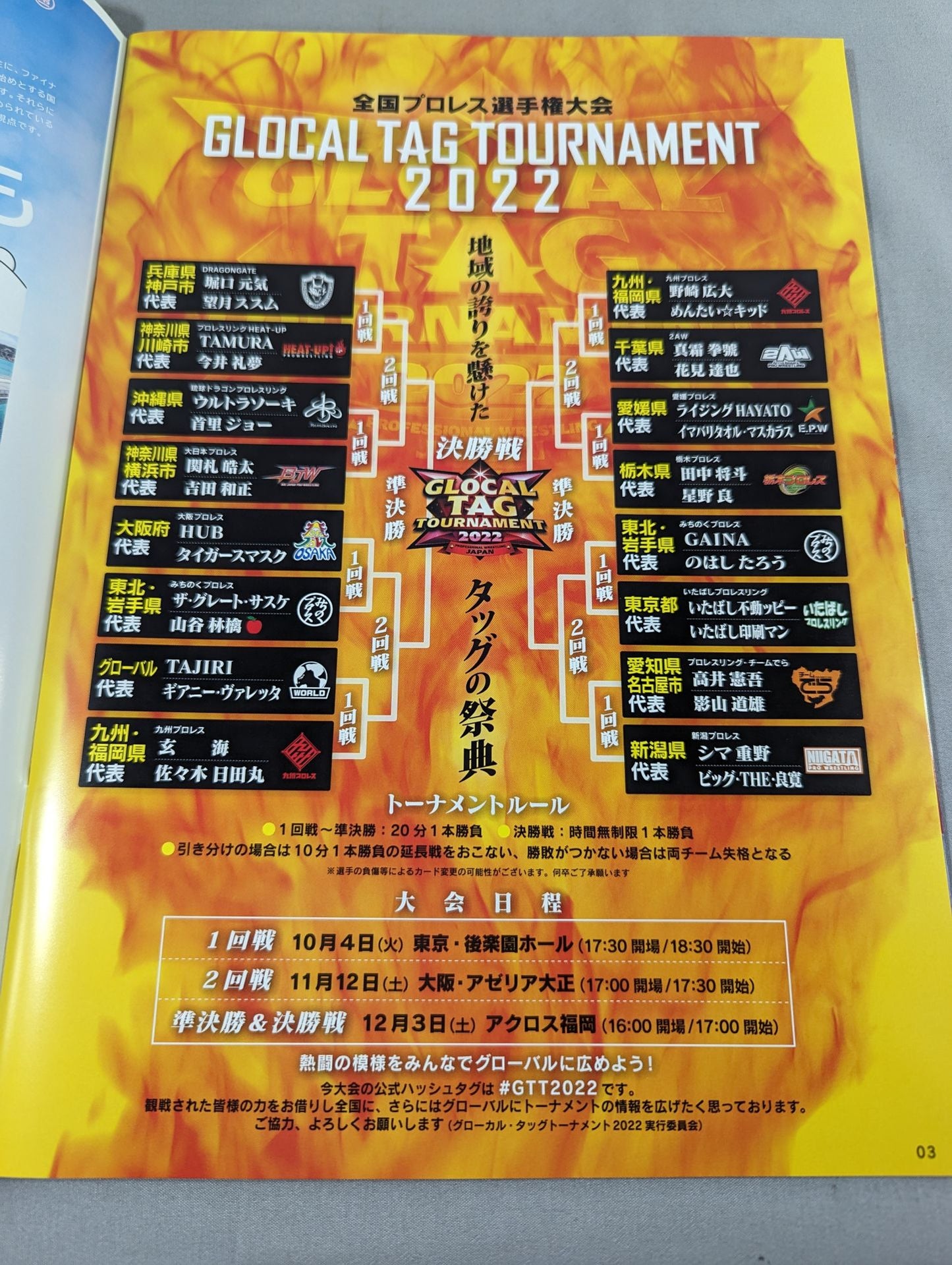 全国プロレス選手権大会 グローカル・タッグトーナメント2022