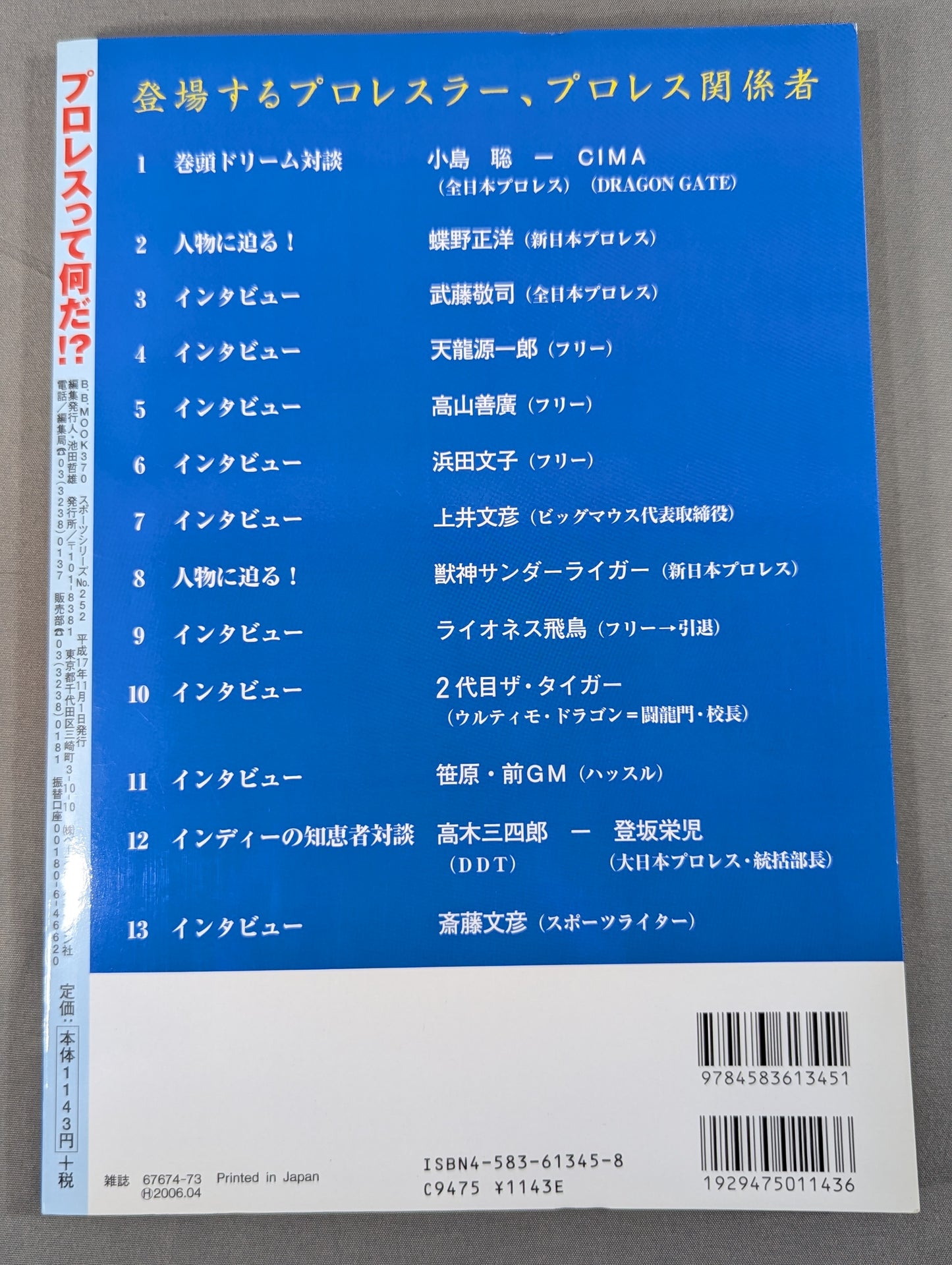 プロレスって何だ!? 暴露本なんてまだまだ浅い!!