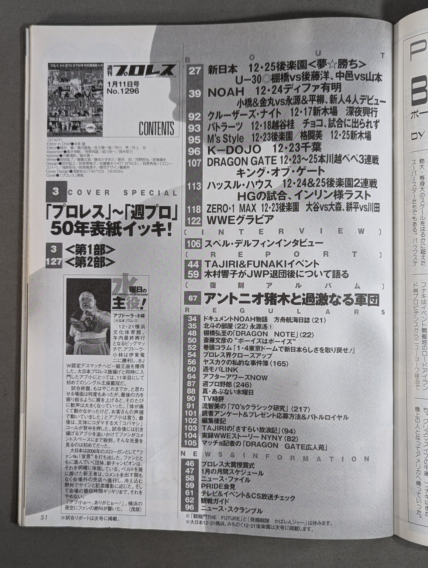 Weekly Pro Wrestling 1296