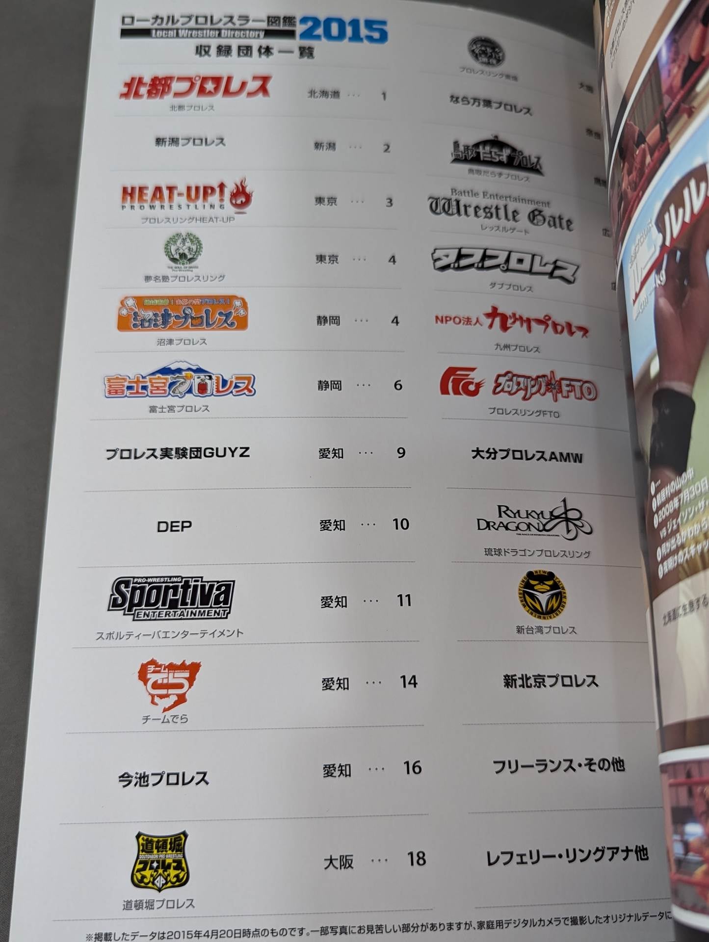 ローカルプロレスラー図鑑2015