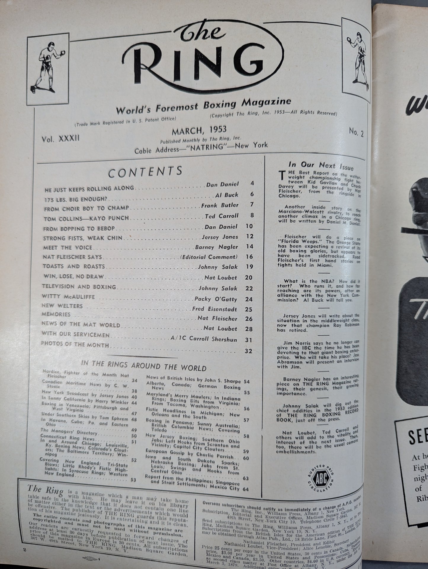 The RING, March 1953