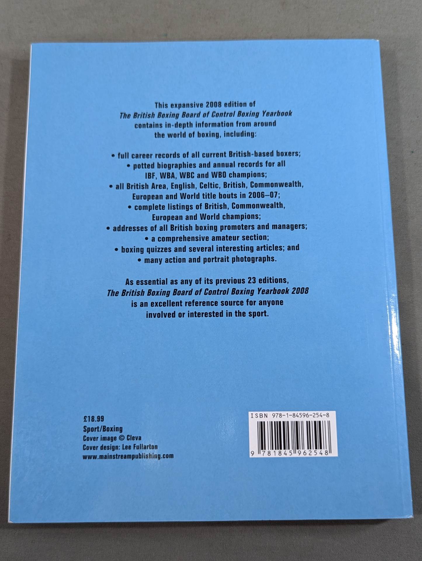 THE BRITISH BOXING BOARD OF CONTROL YEARBOOK 2008