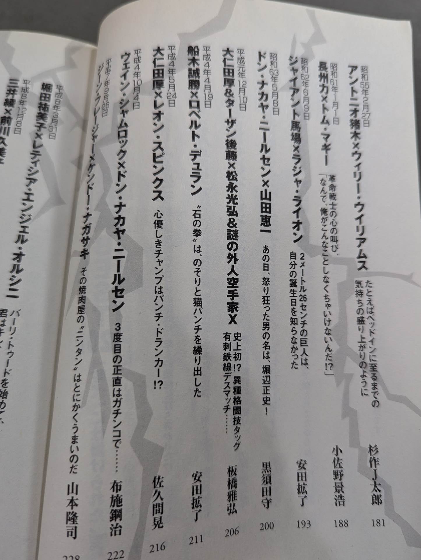 別冊宝島スペシャル 昭和プロレス!名勝負列伝